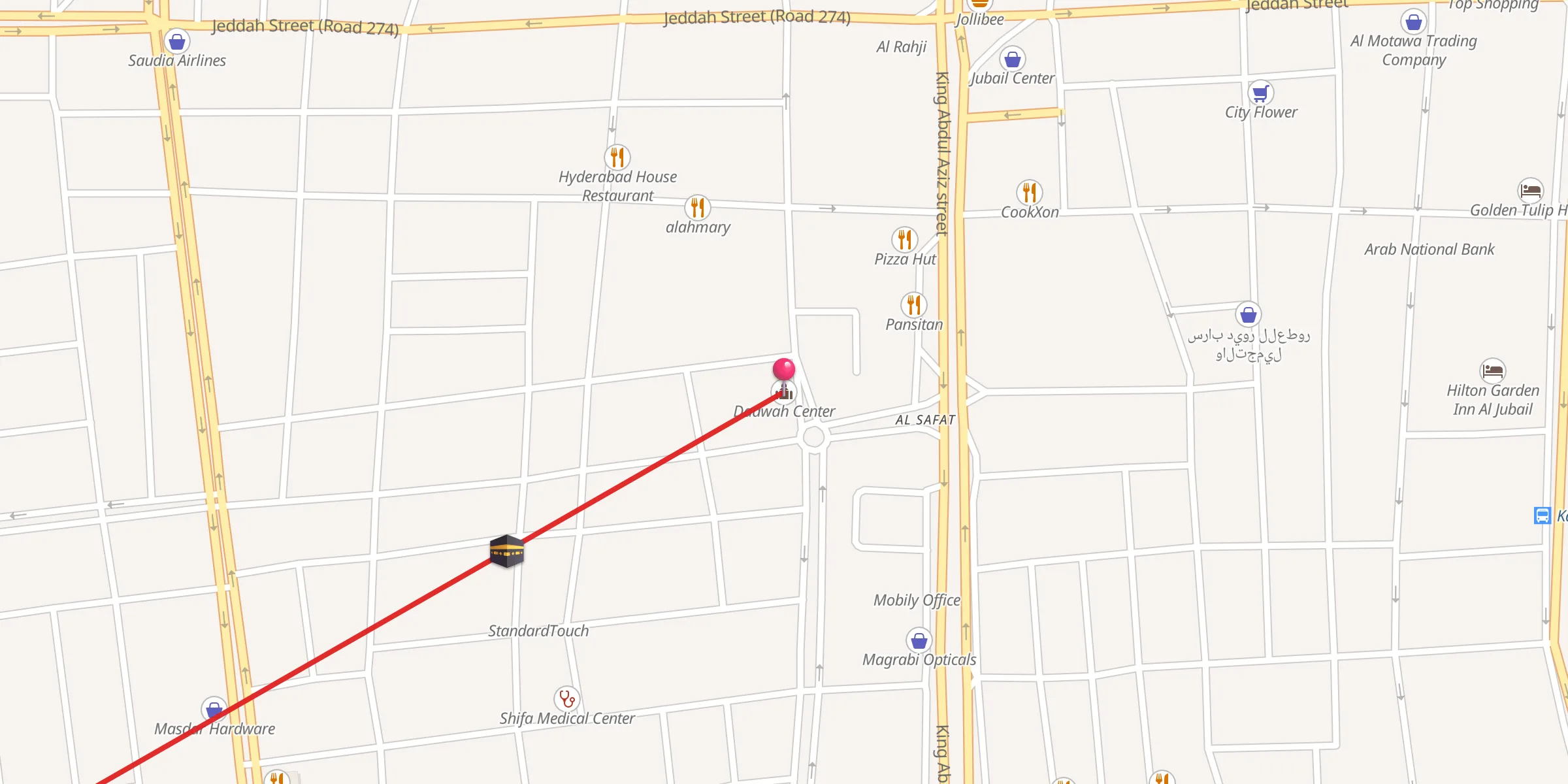 Carte de localisation : Daawah Center
