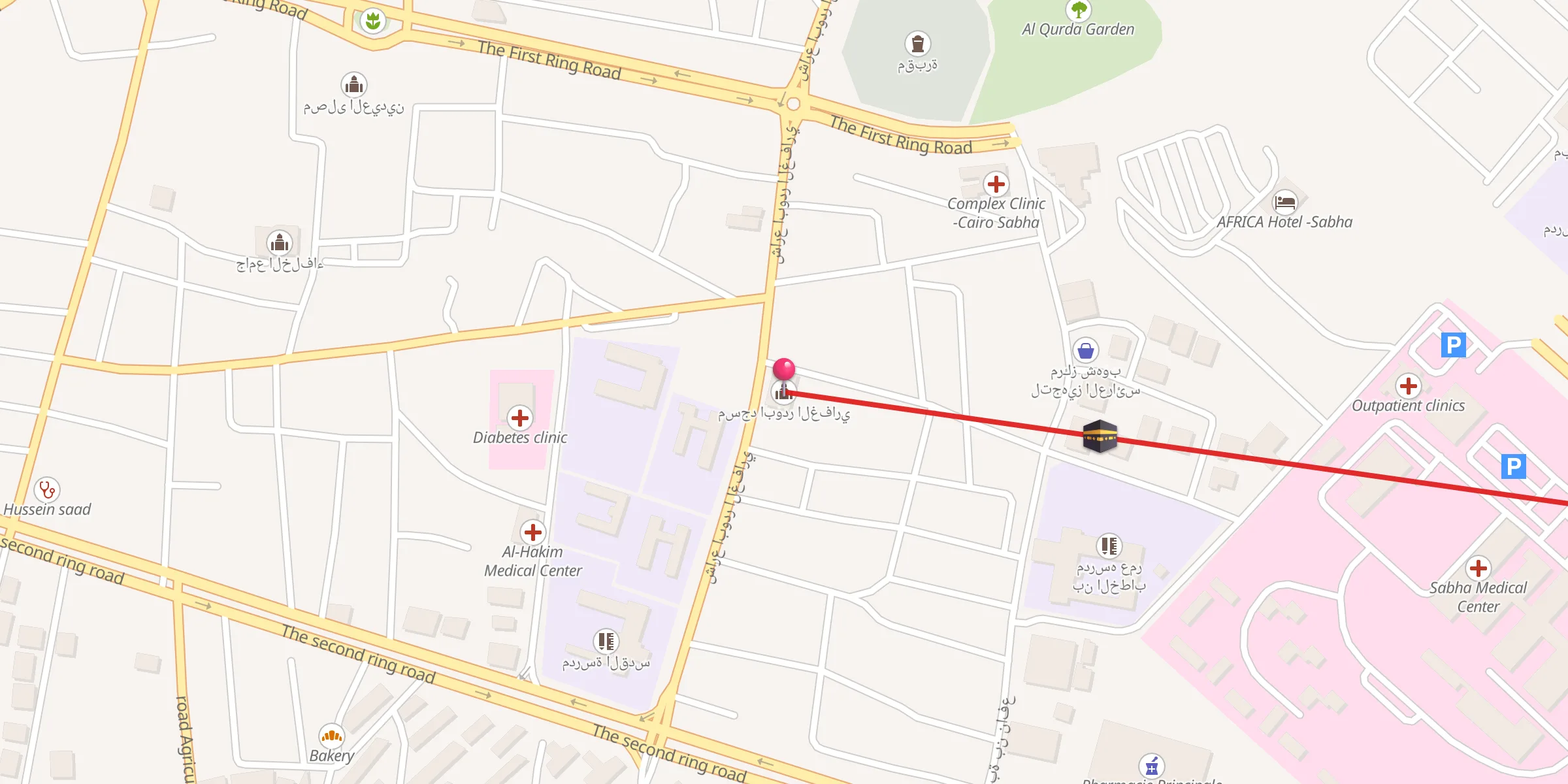 Carte de localisation : مسجد ابودر الغفاري