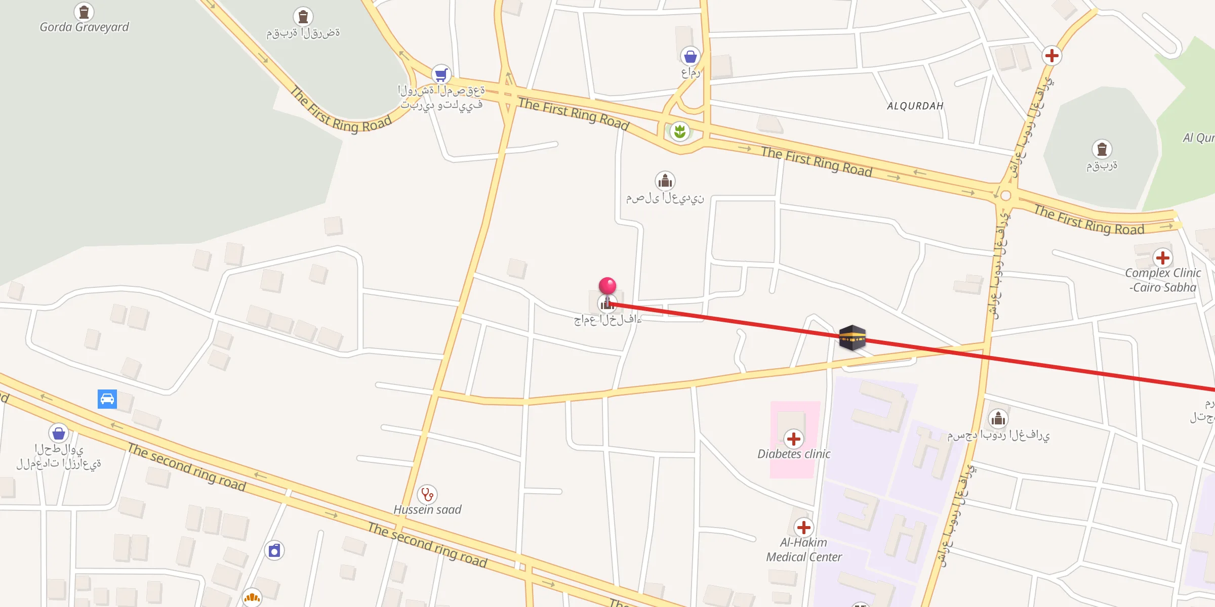 Carte de localisation : جامع الخلفاء