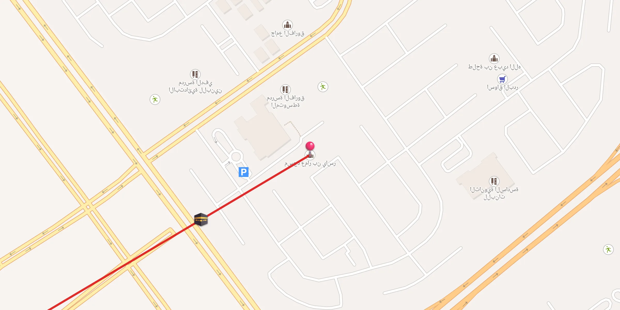 Carte de localisation : مسجد عمار بن ياسر