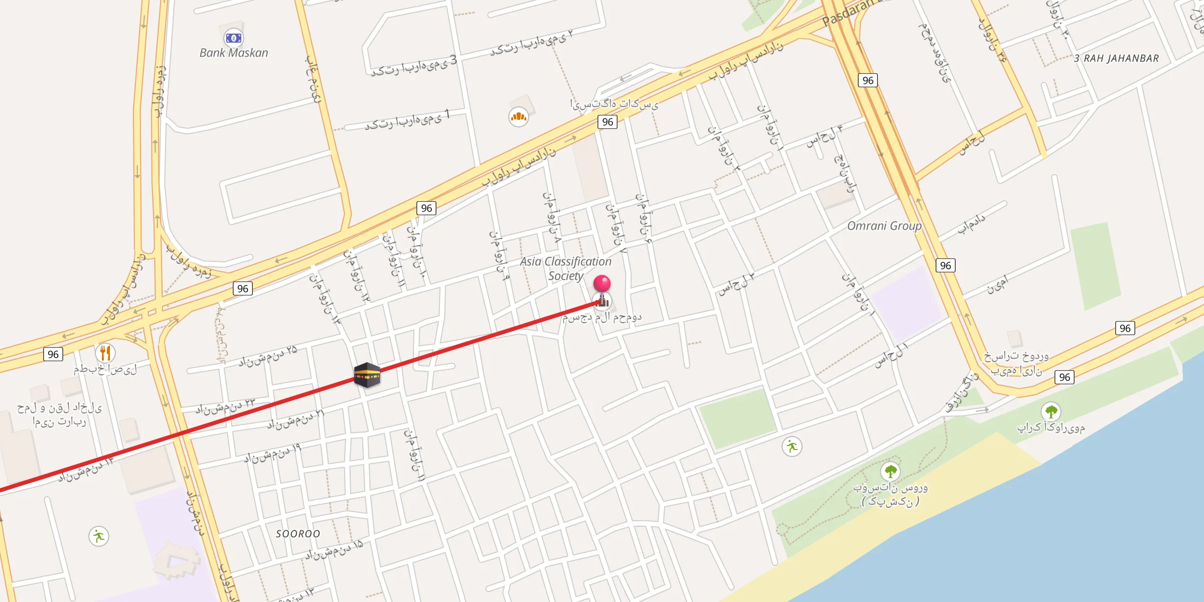 Carte de localisation : مسجد ملا محمود