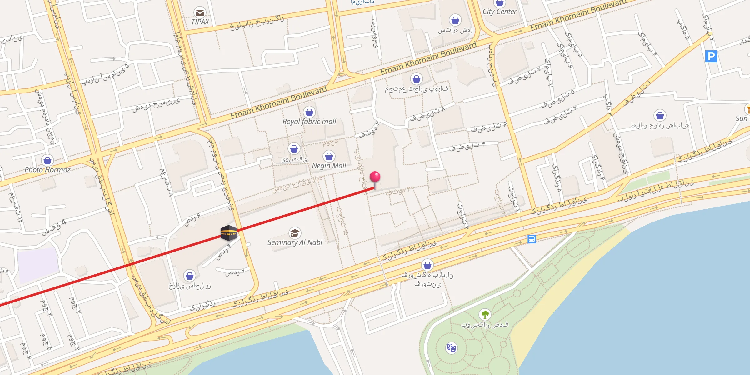 Carte de localisation : امامزاده شاه محمد تقی