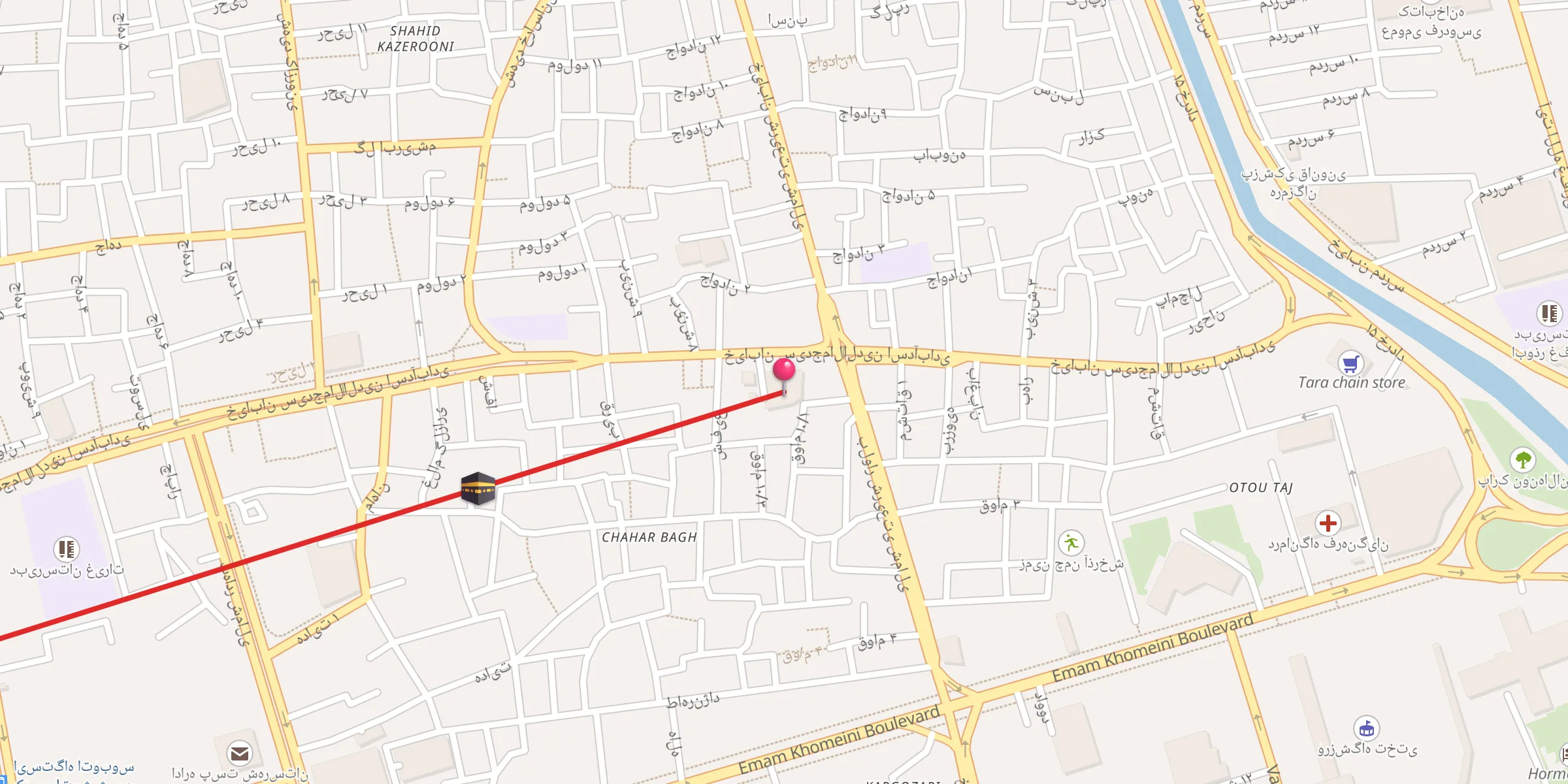 Carte de localisation : مسجد فاطمیه