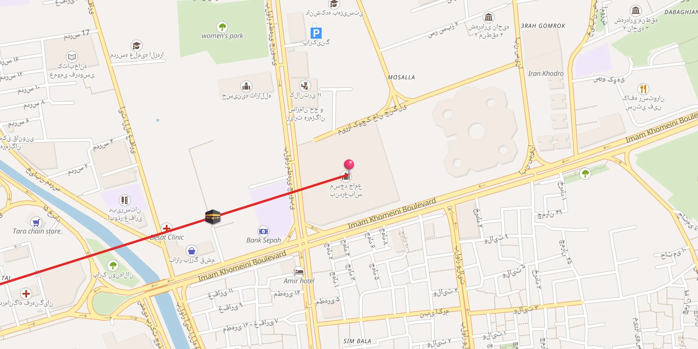 Carte de localisation : مسجد جامع بندرعباس