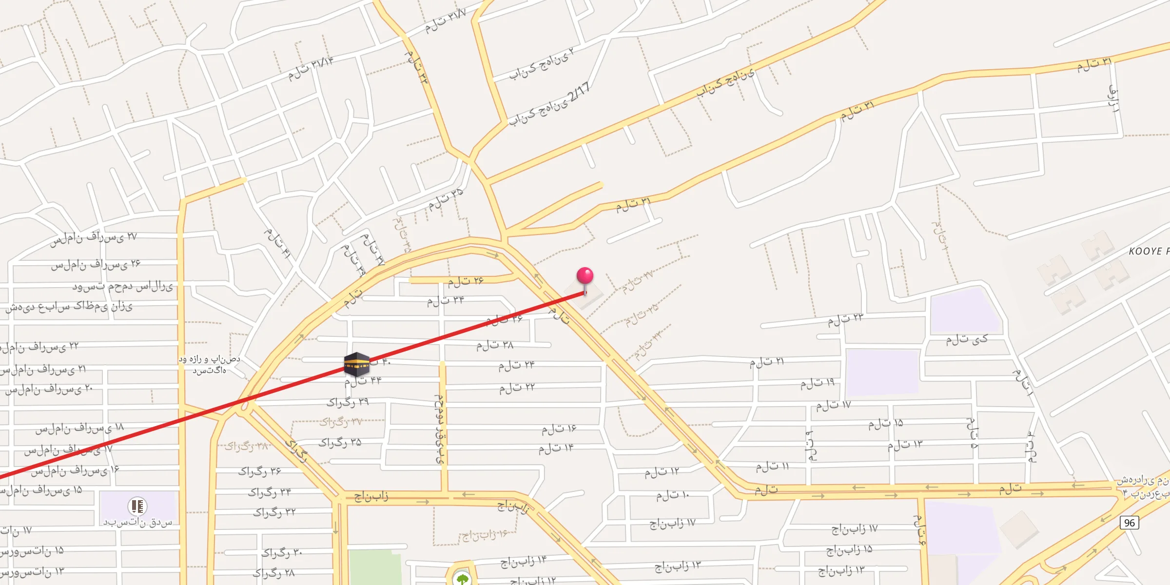 Carte de localisation : مسجد امام رضا