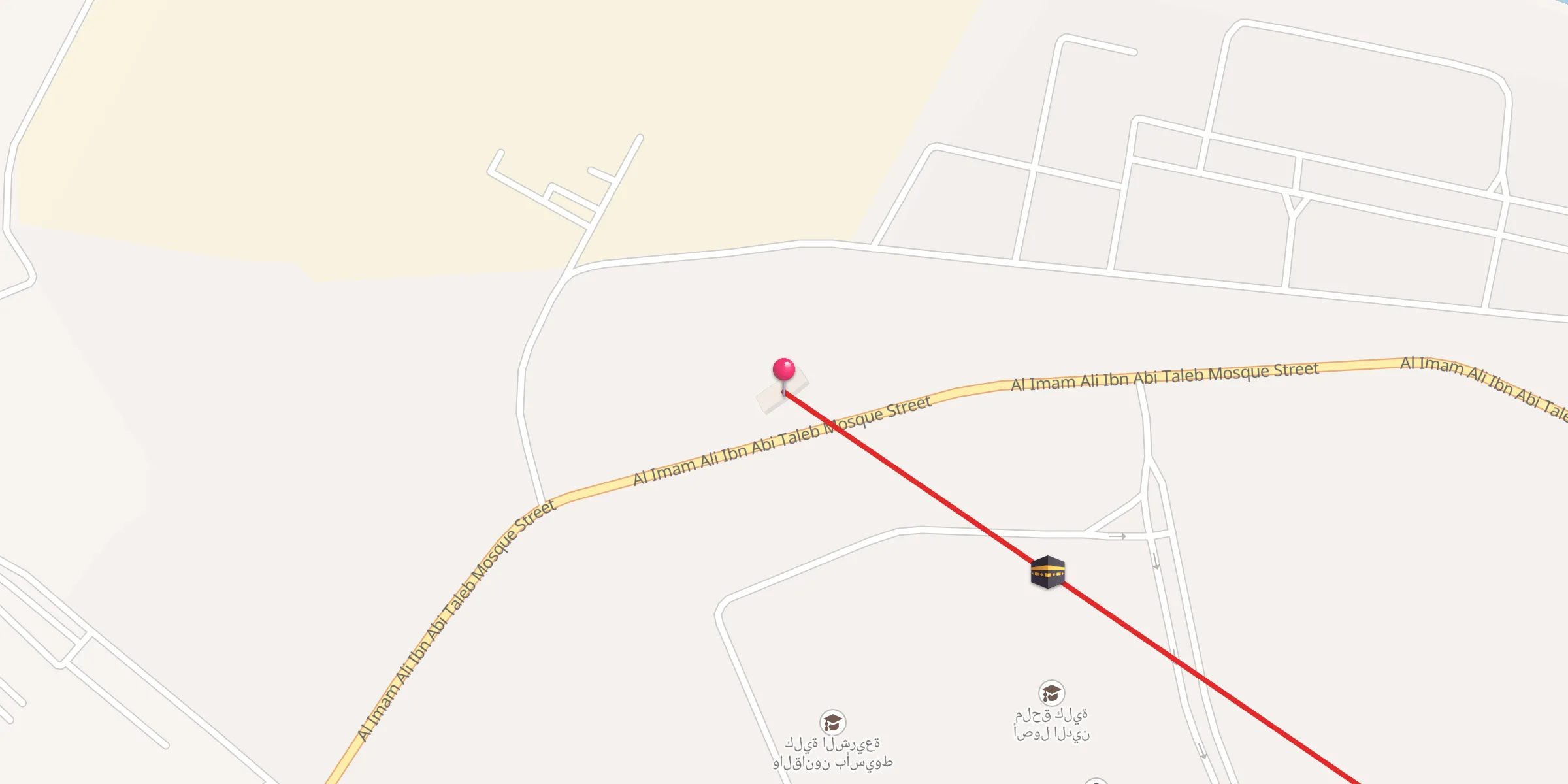 Carte de localisation : مسجد المدينه الجامعية