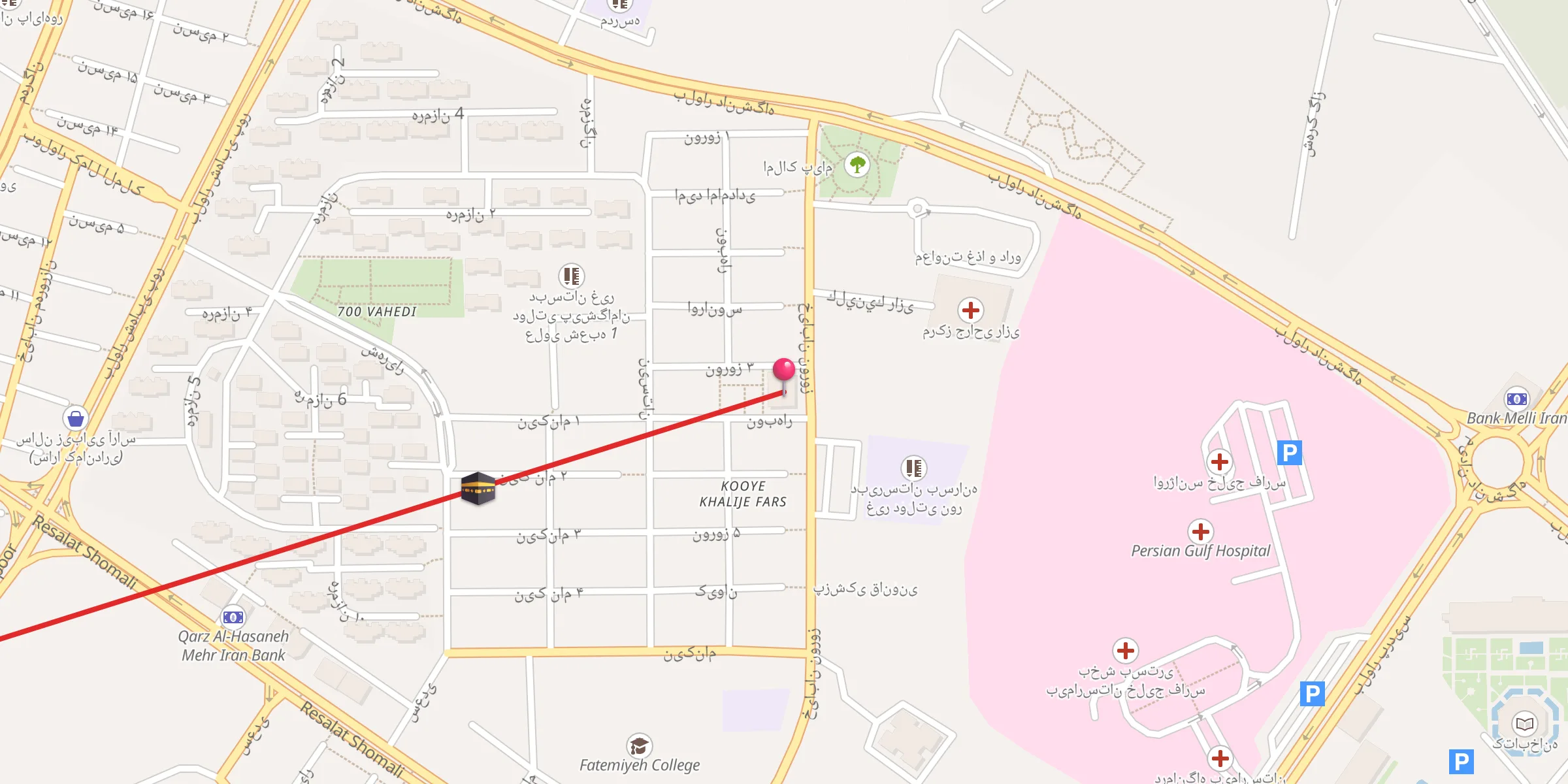 Carte de localisation : مسجد حضرت قائم