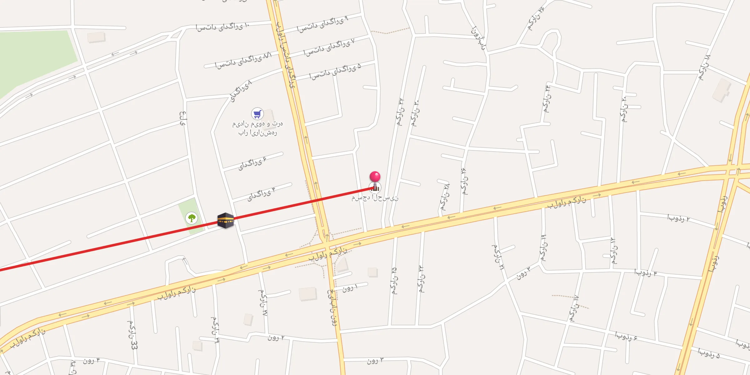 Carte de localisation : مسجد الحسین