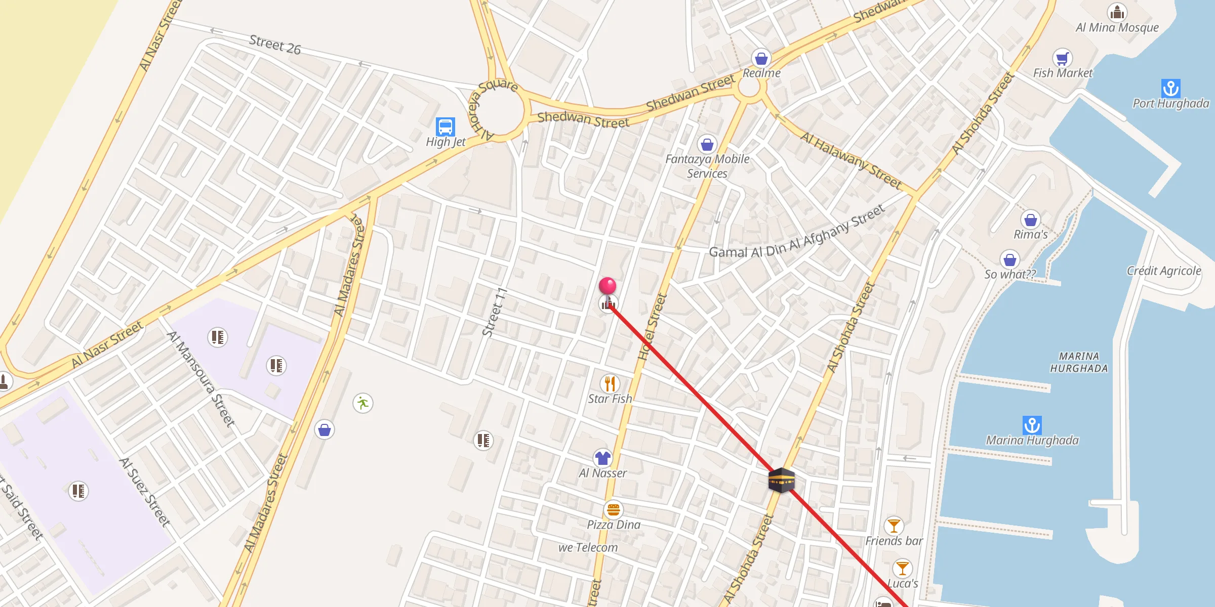 Carte de localisation : Mosquée