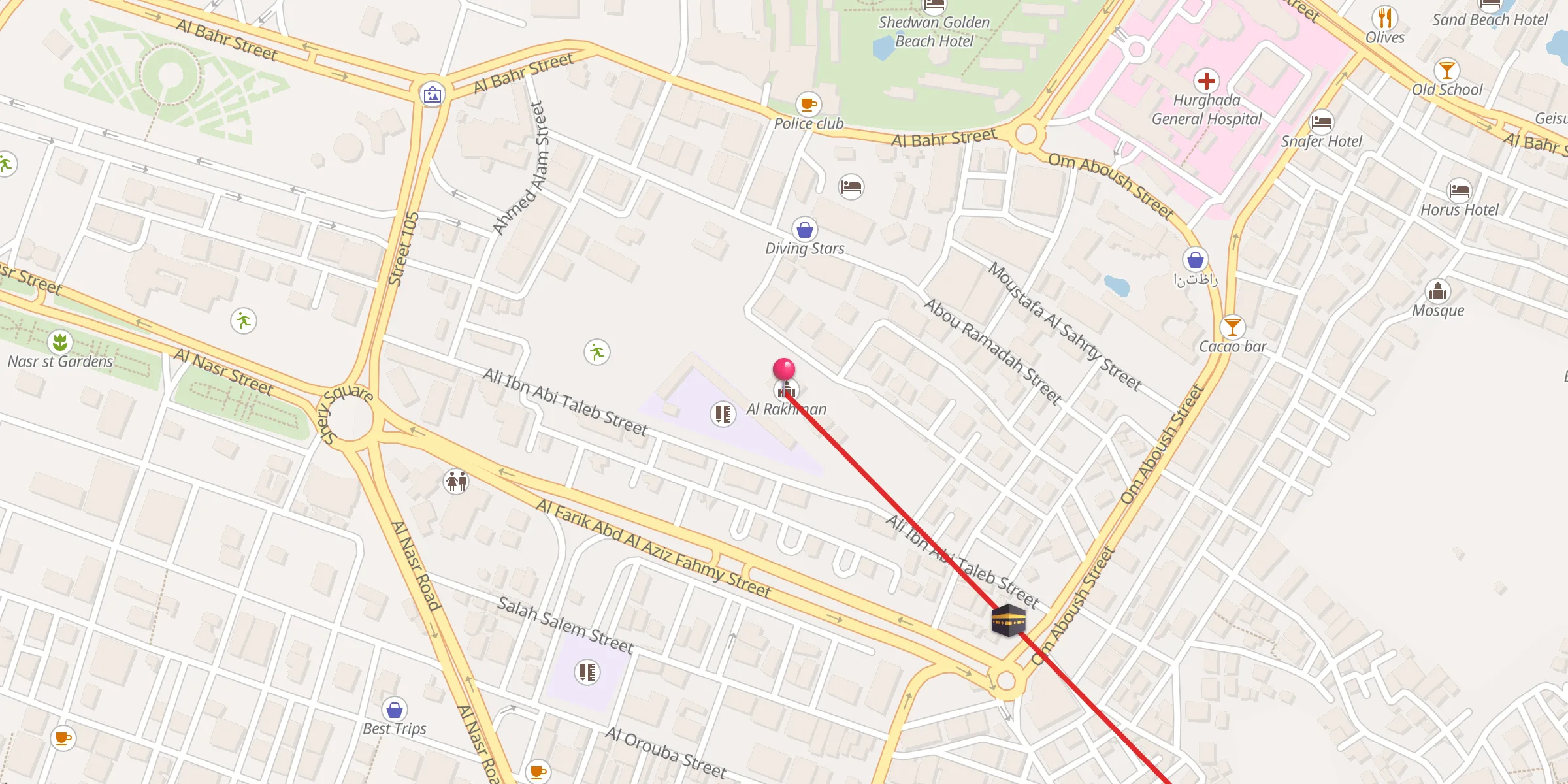 Carte de localisation : Al Rakhman
