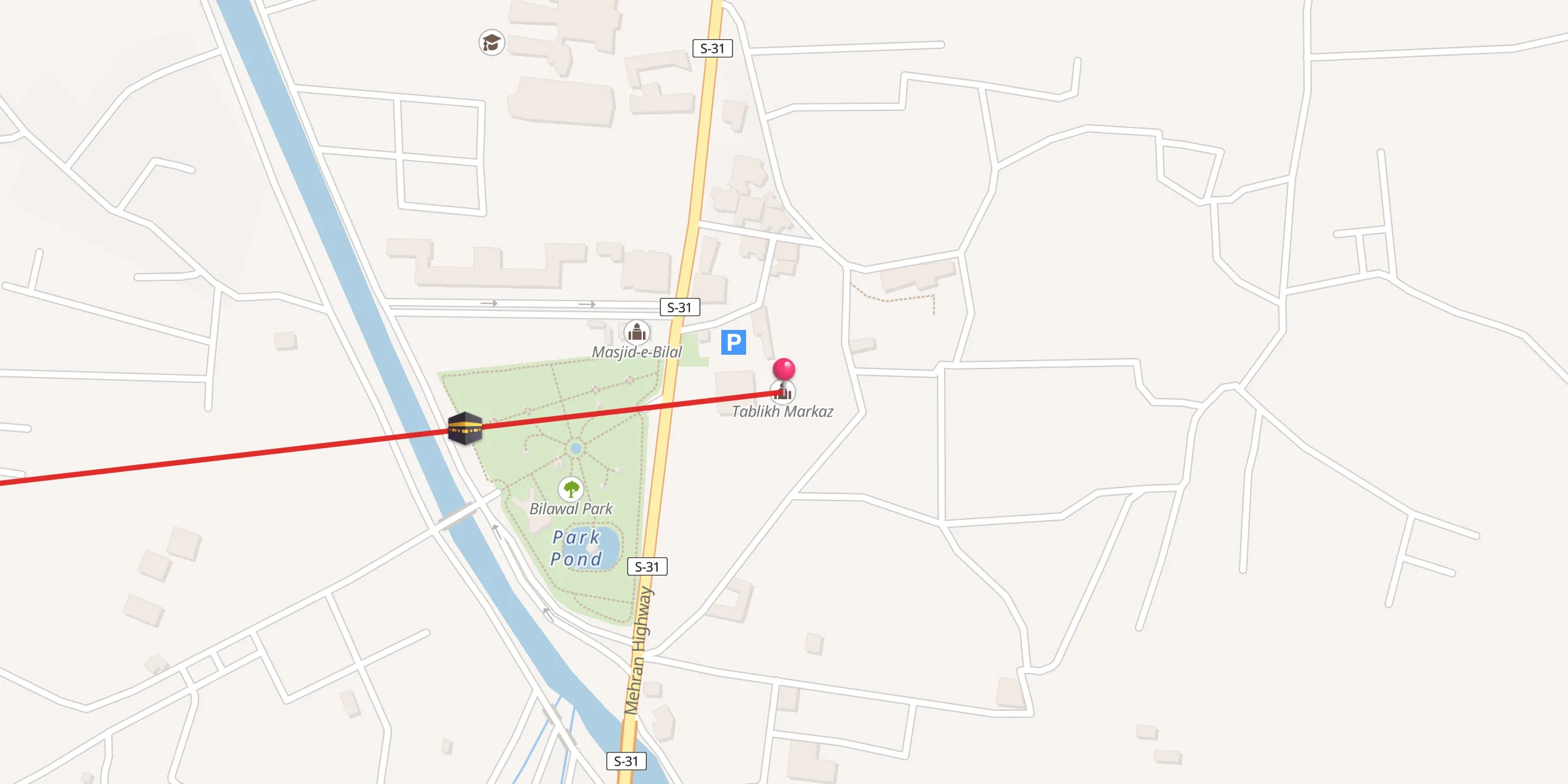 Carte de localisation : Tablikh Markaz
