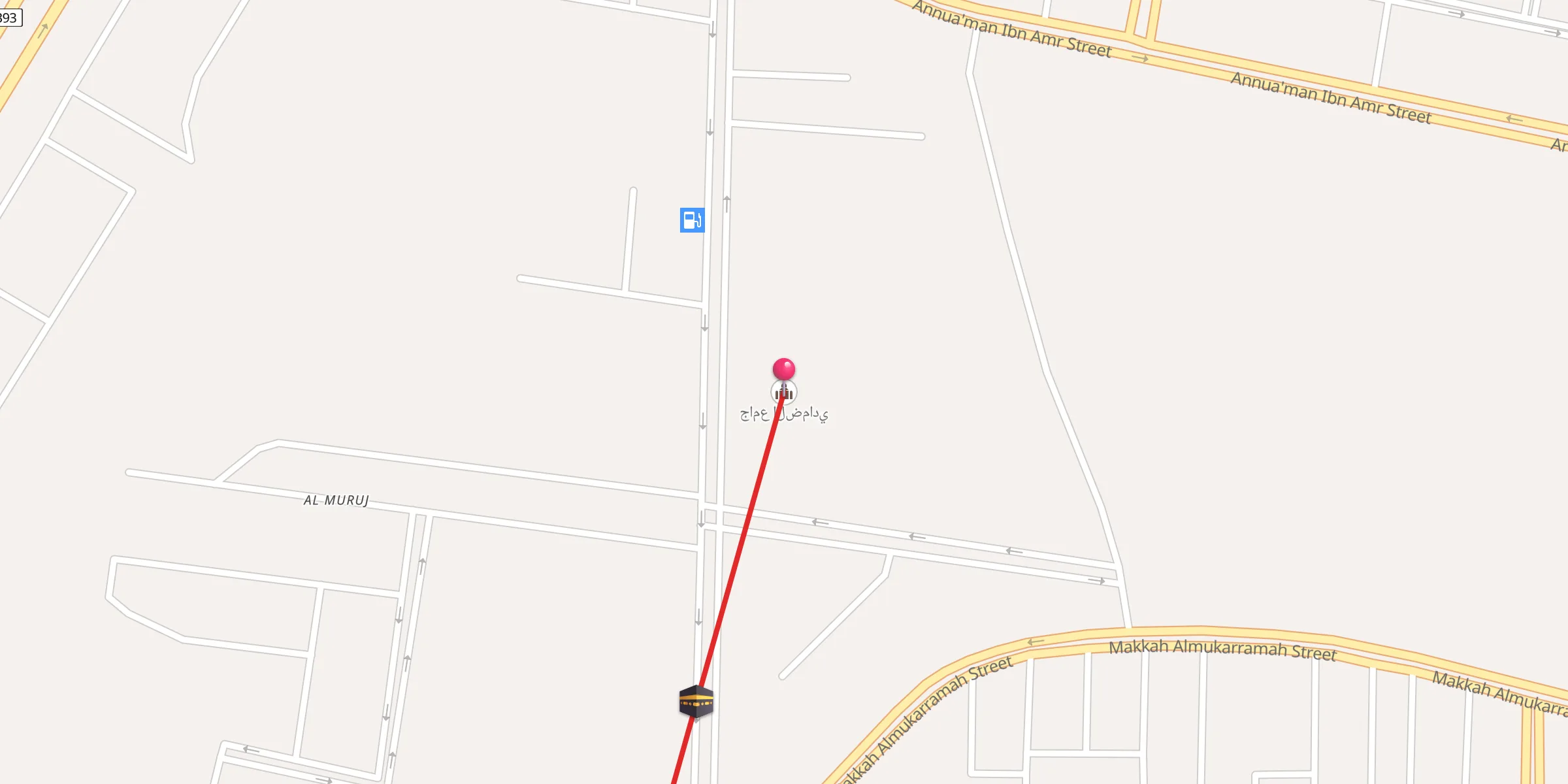Carte de localisation : جامع الضمادي