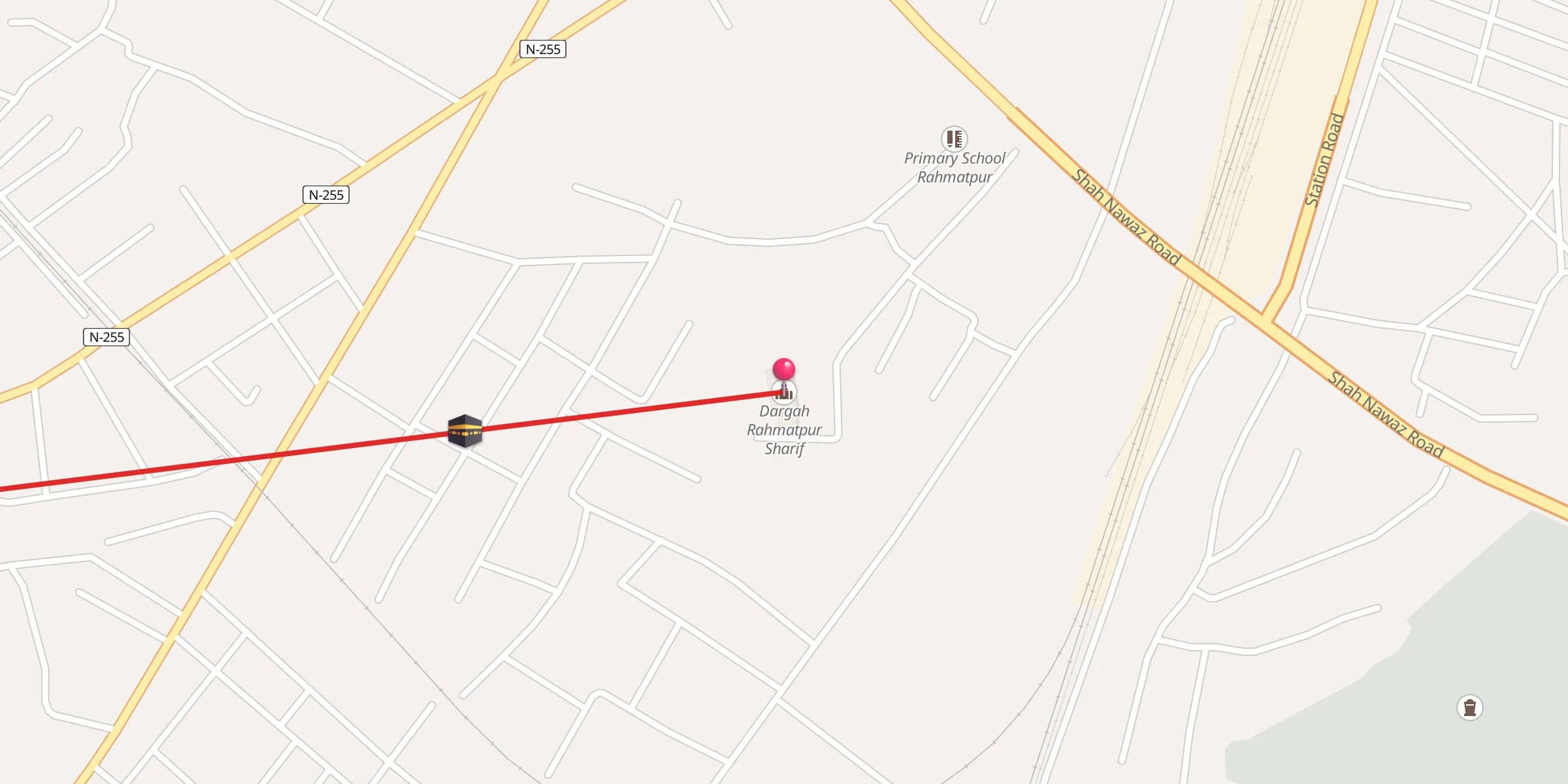 Carte de localisation : Dargah Rahmatpur Sharif