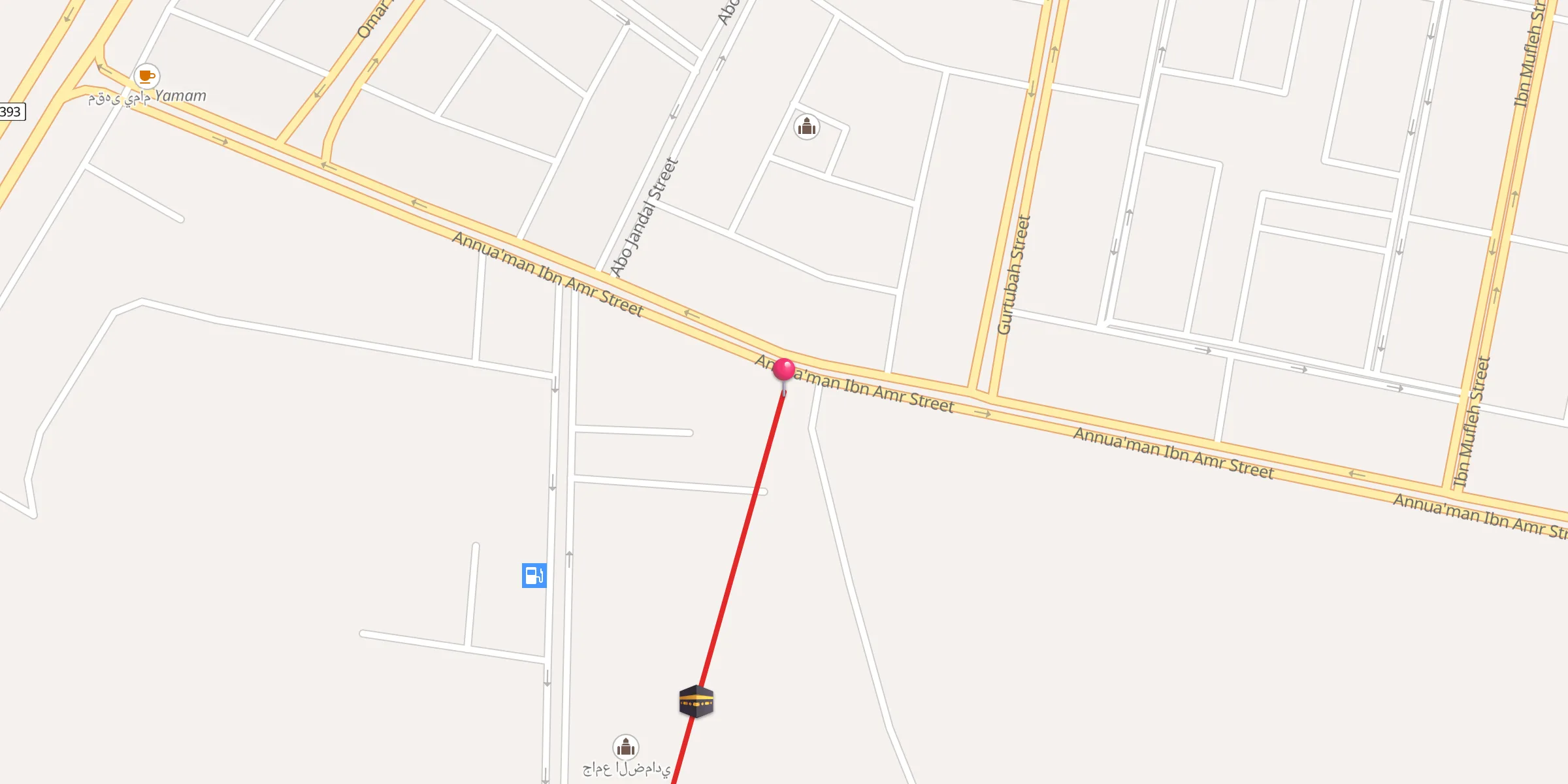 Carte de localisation : مسجد ابن طوعان
