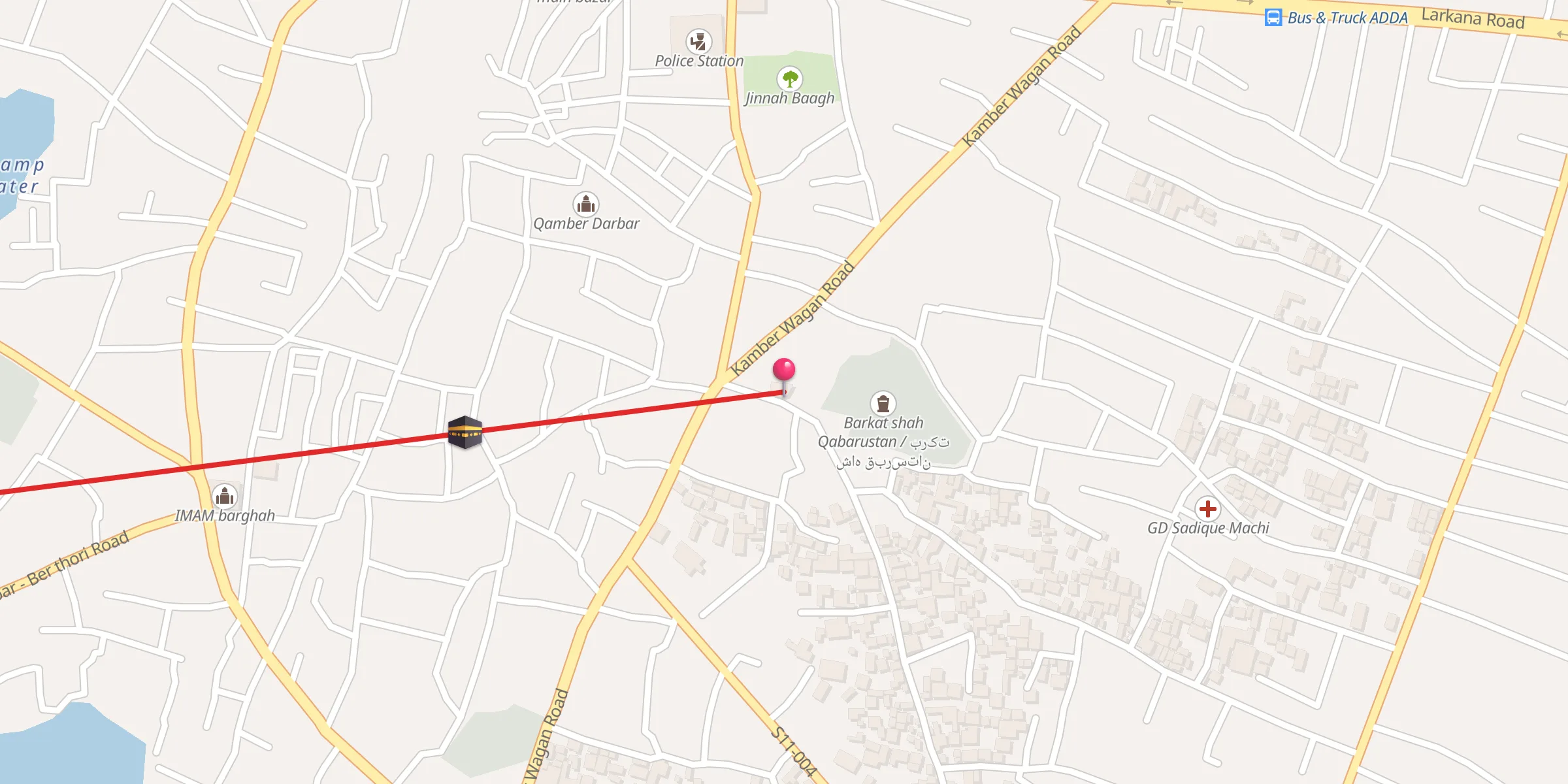 Carte de localisation : Gopang Masjid
