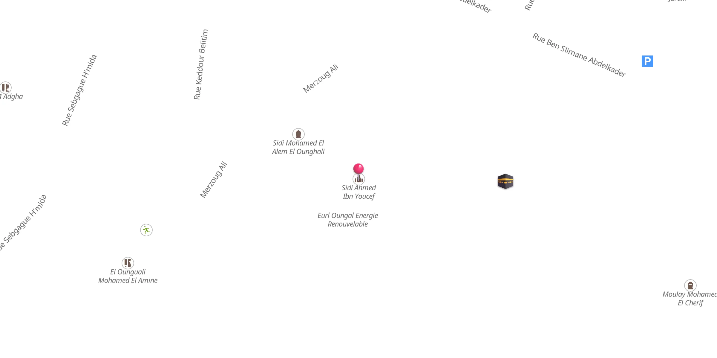 Carte de localisation : سيدي احمد بن يوسف