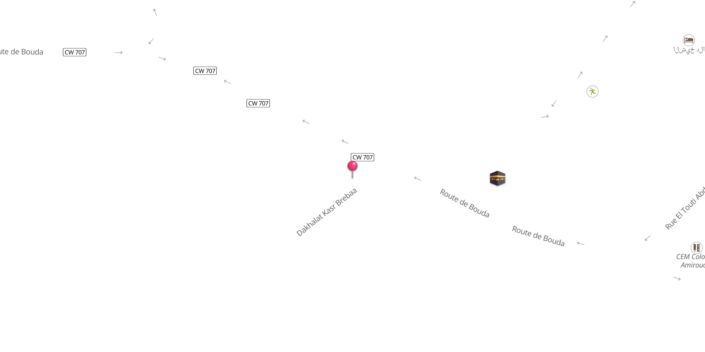 Carte de localisation : جامع مولاي المهدي بوشنتوف بربع