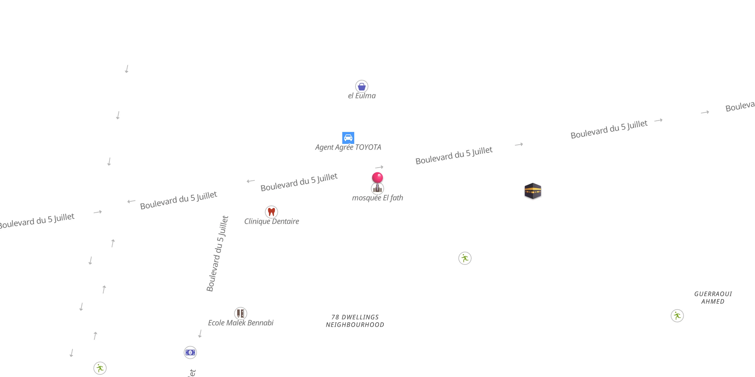 Carte de localisation : مسجد الفتح