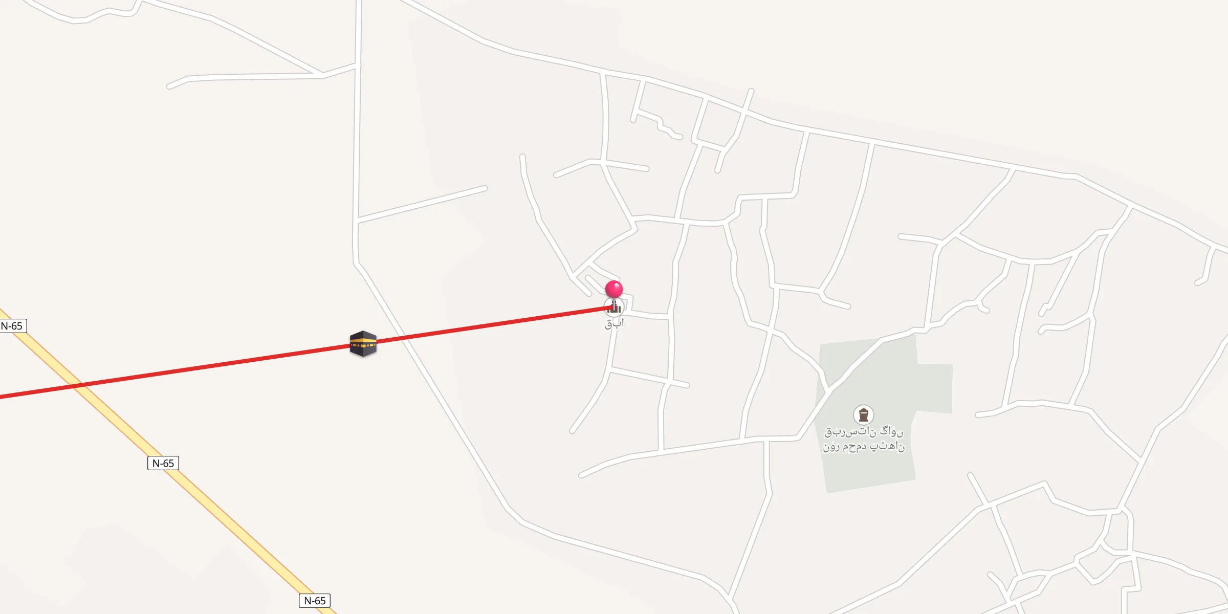 Carte de localisation : قبا