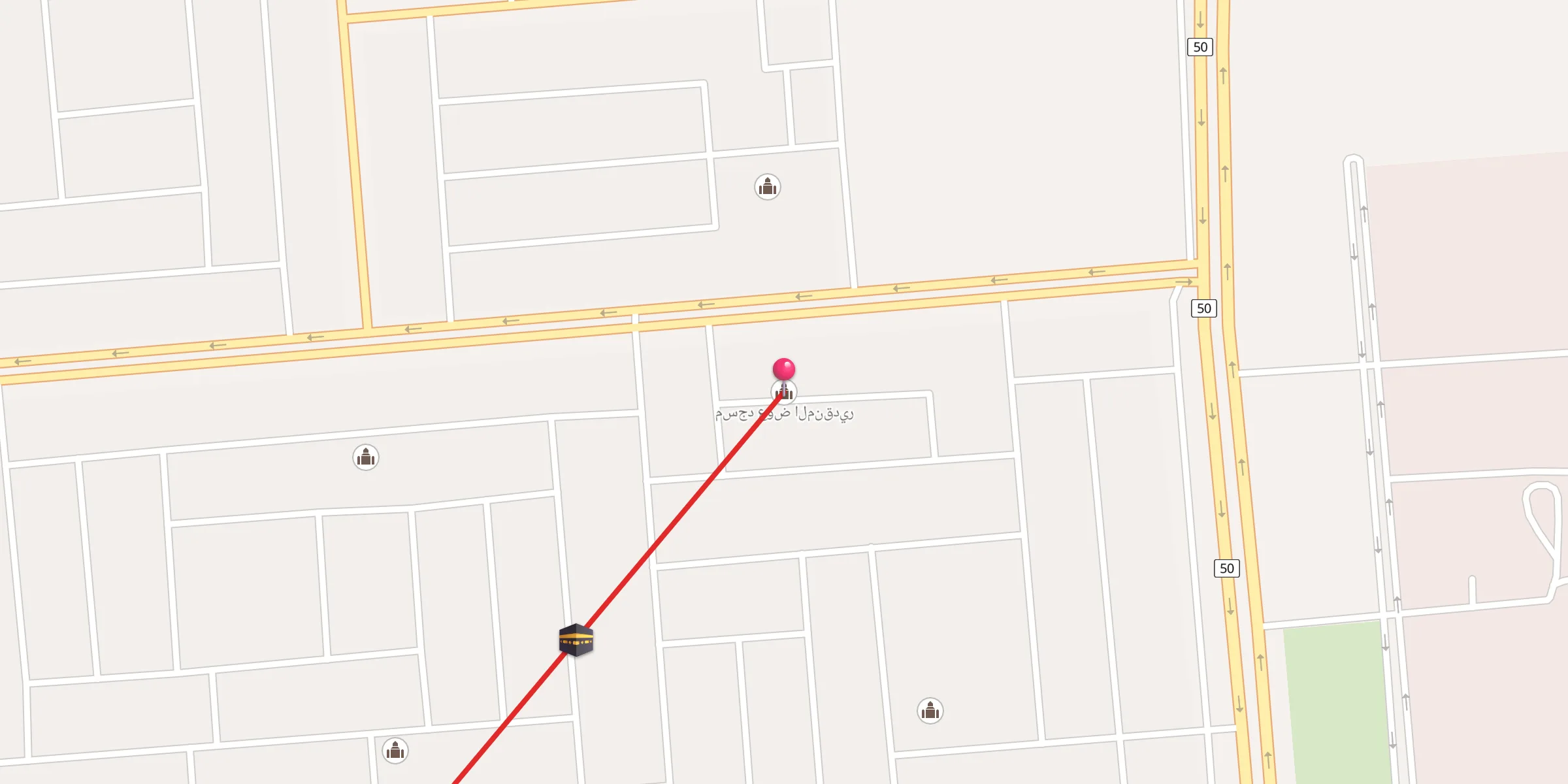 Carte de localisation : مسجد عوض المنقدير