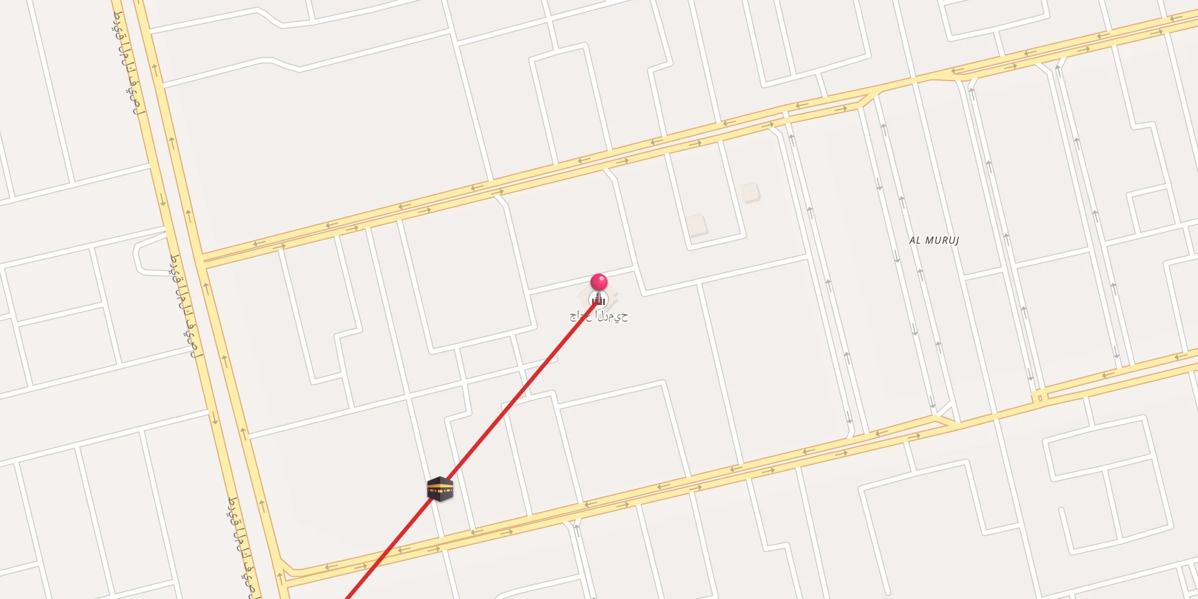 Carte de localisation : جامع الرميح