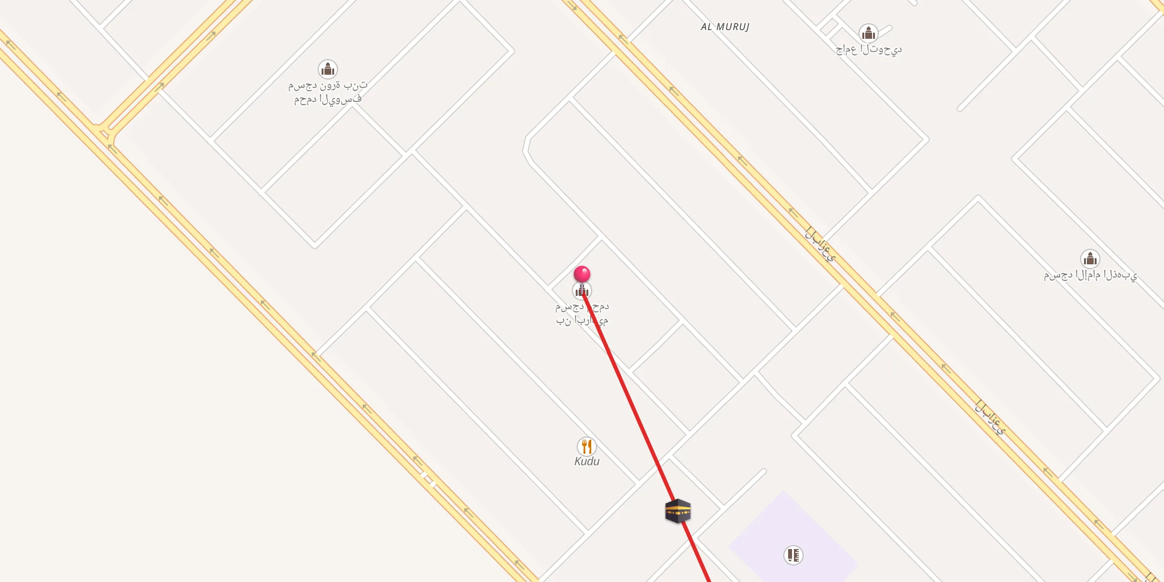 Carte de localisation : مسجد محمد بن ابراهيم