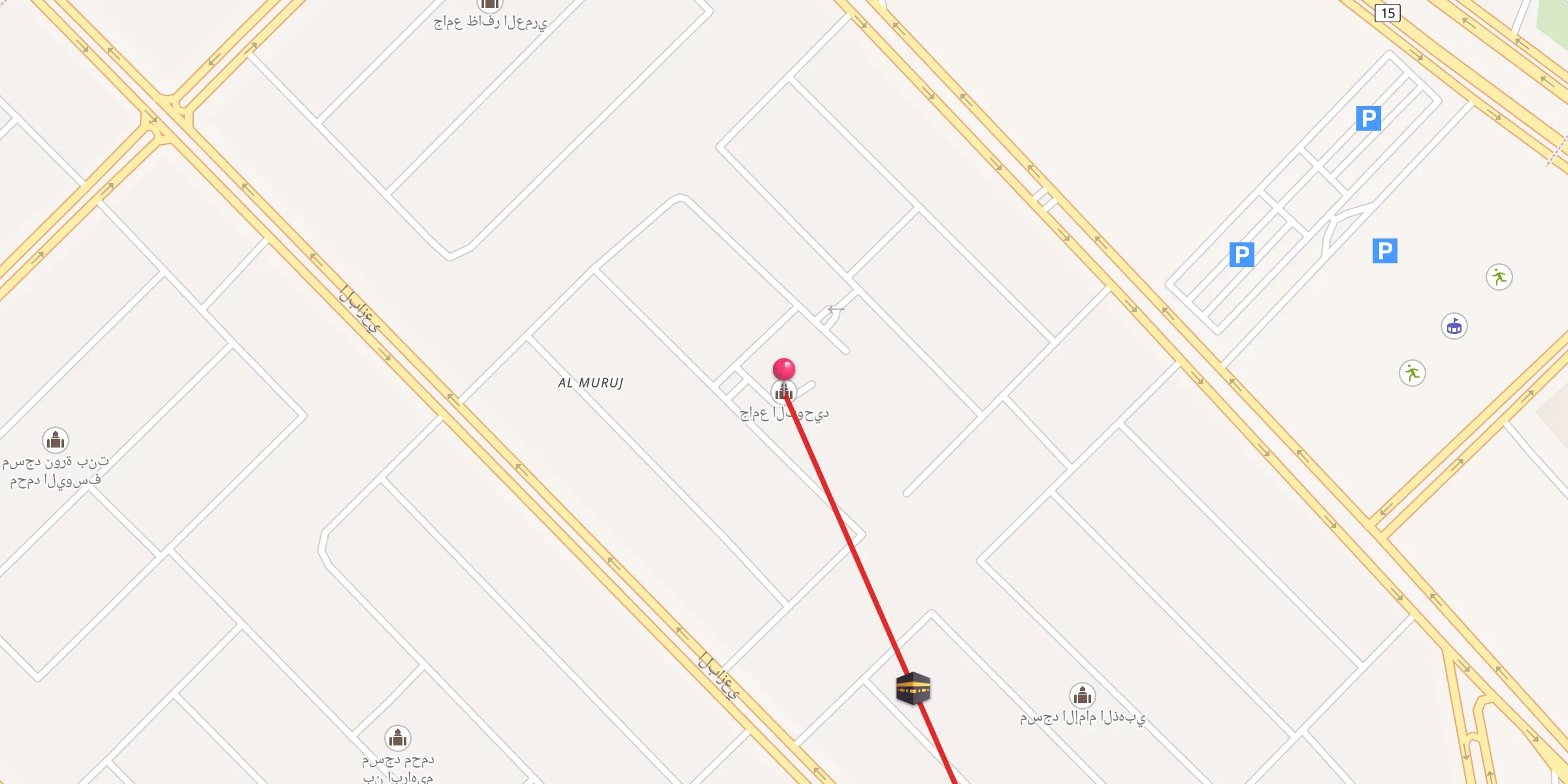 Carte de localisation : جامع التوحيد