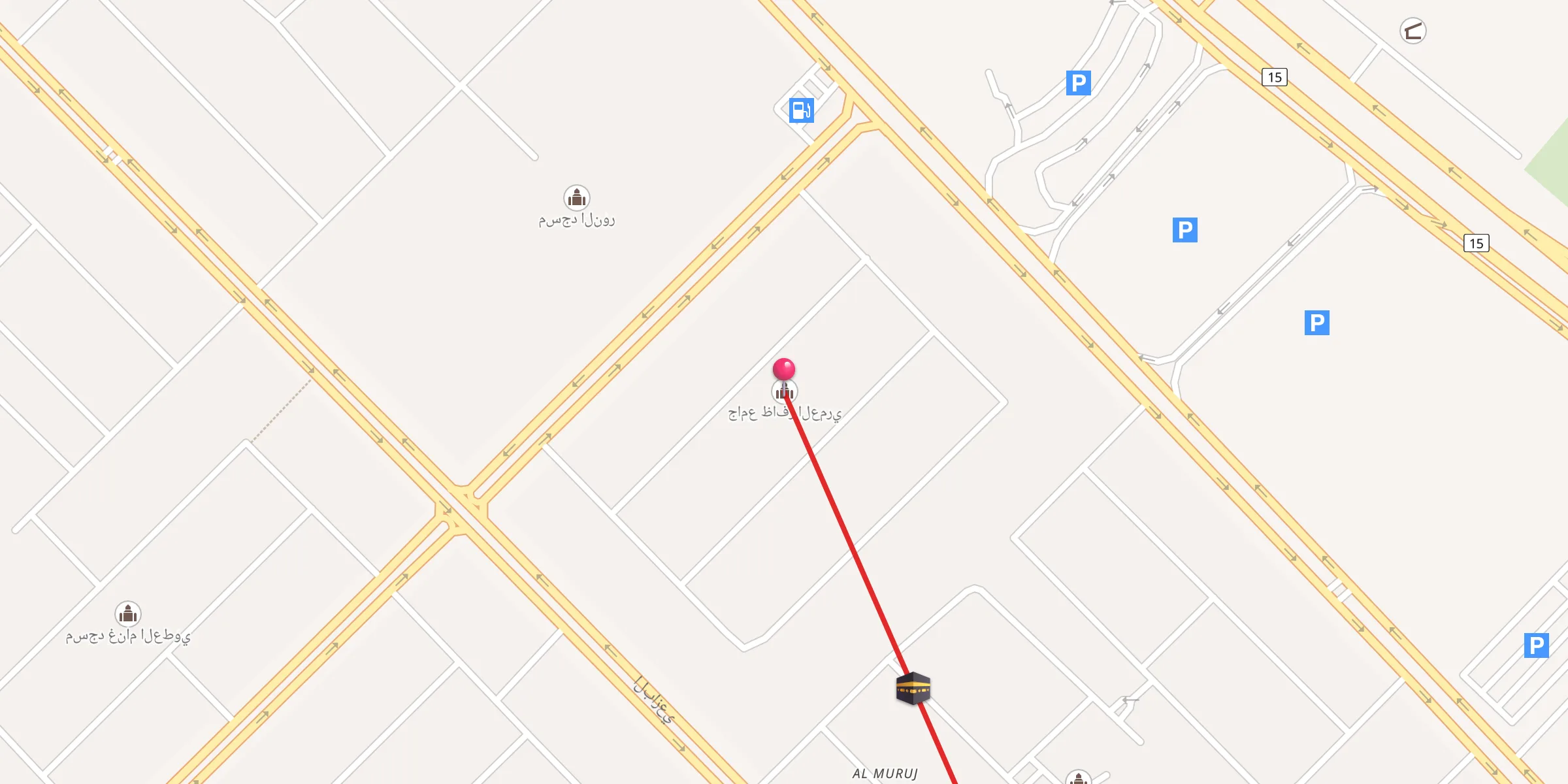 Carte de localisation : جامع ظافر العمري