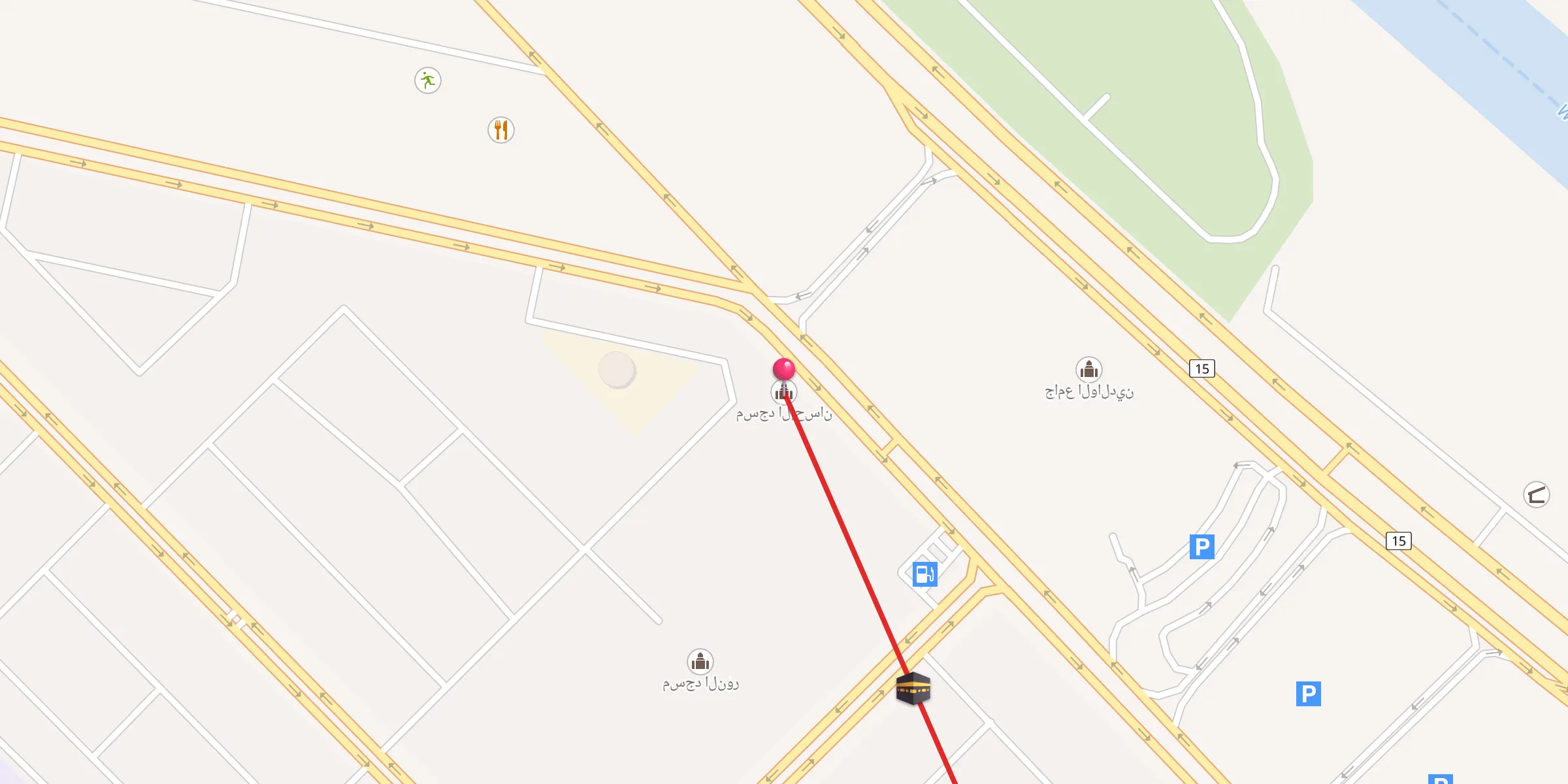 Carte de localisation : مسجد الإحسان