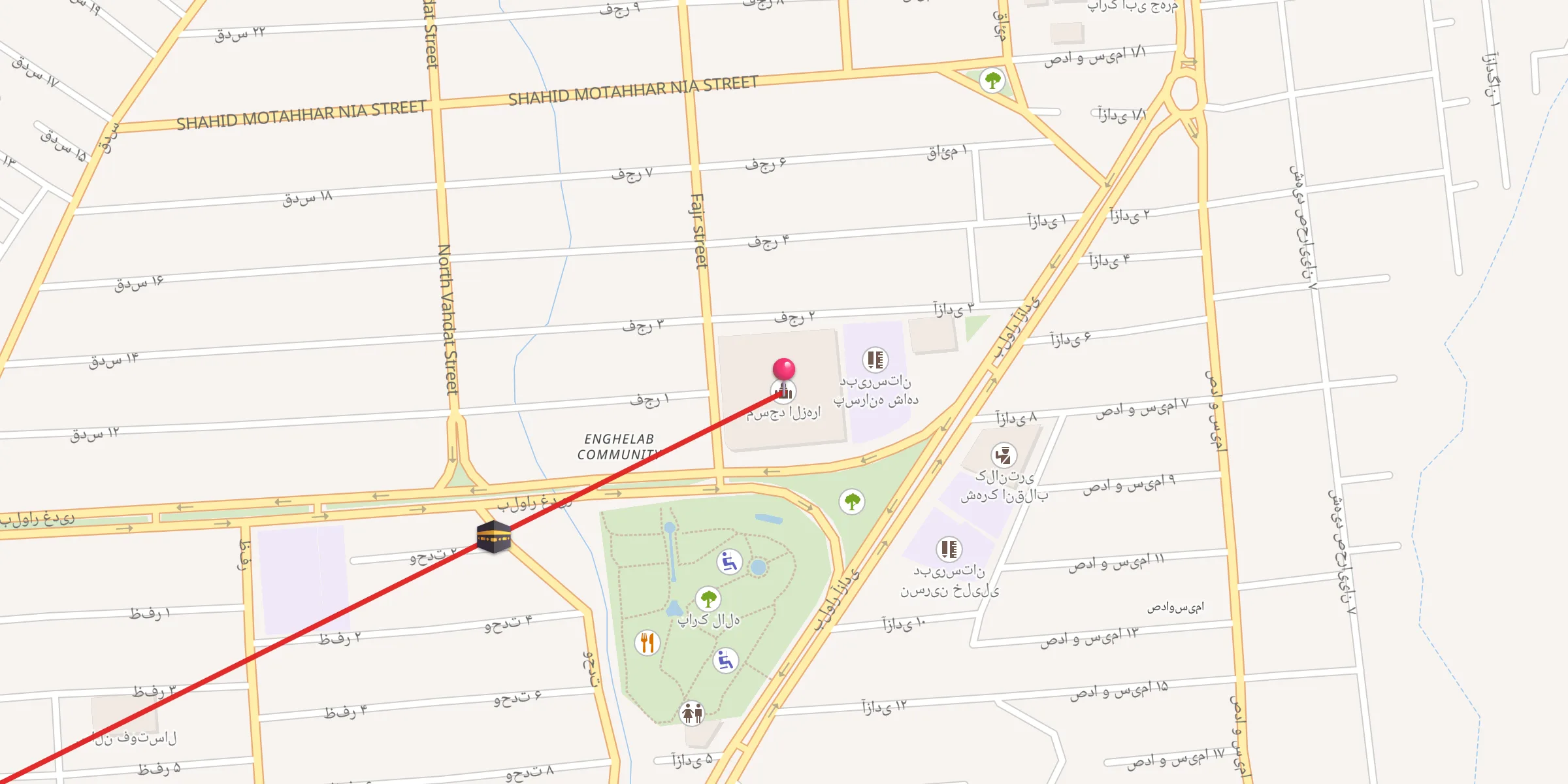 Carte de localisation : مسجد الزهرا