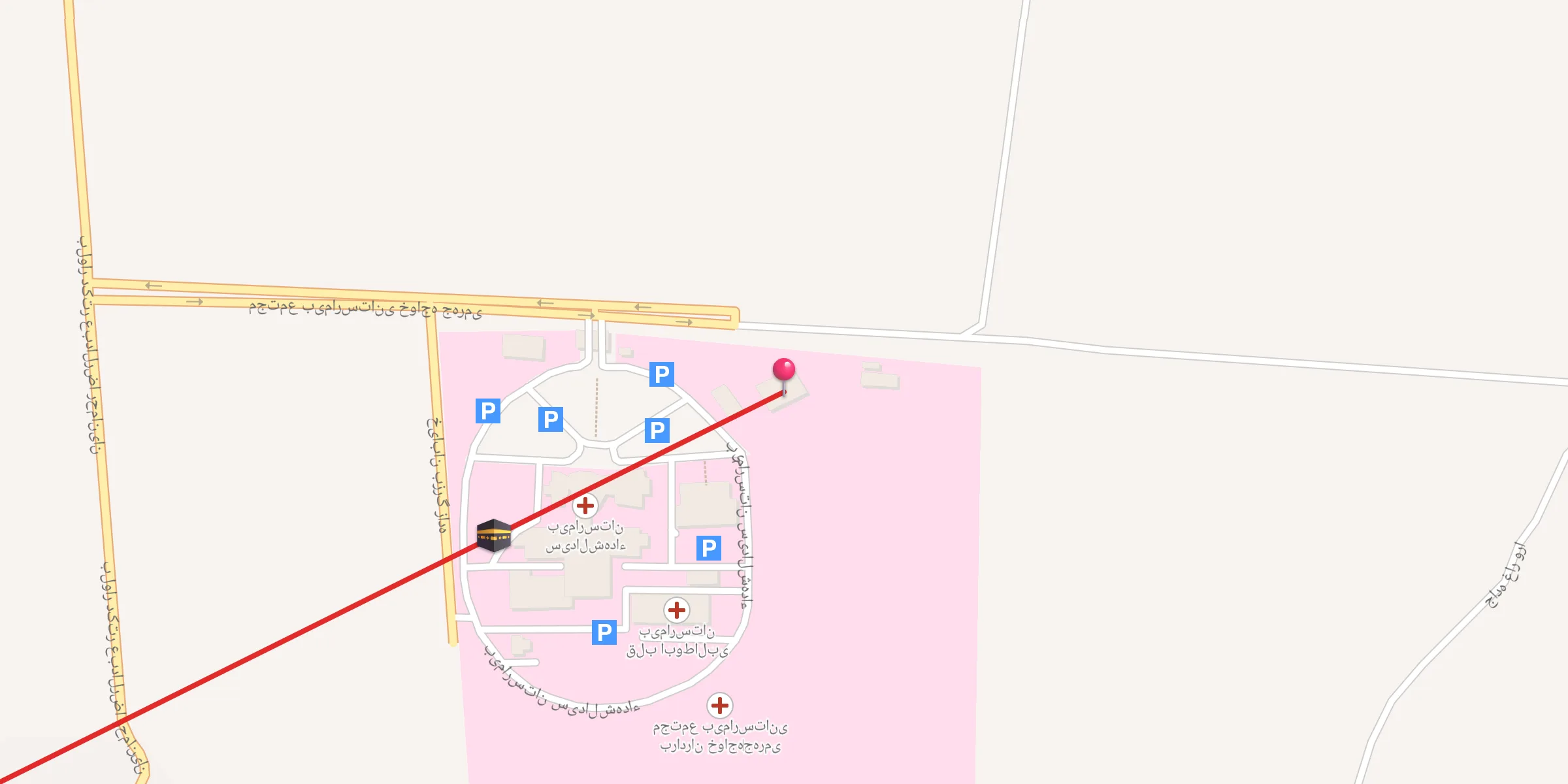 Carte de localisation : مسجد حجت ابن الحسن