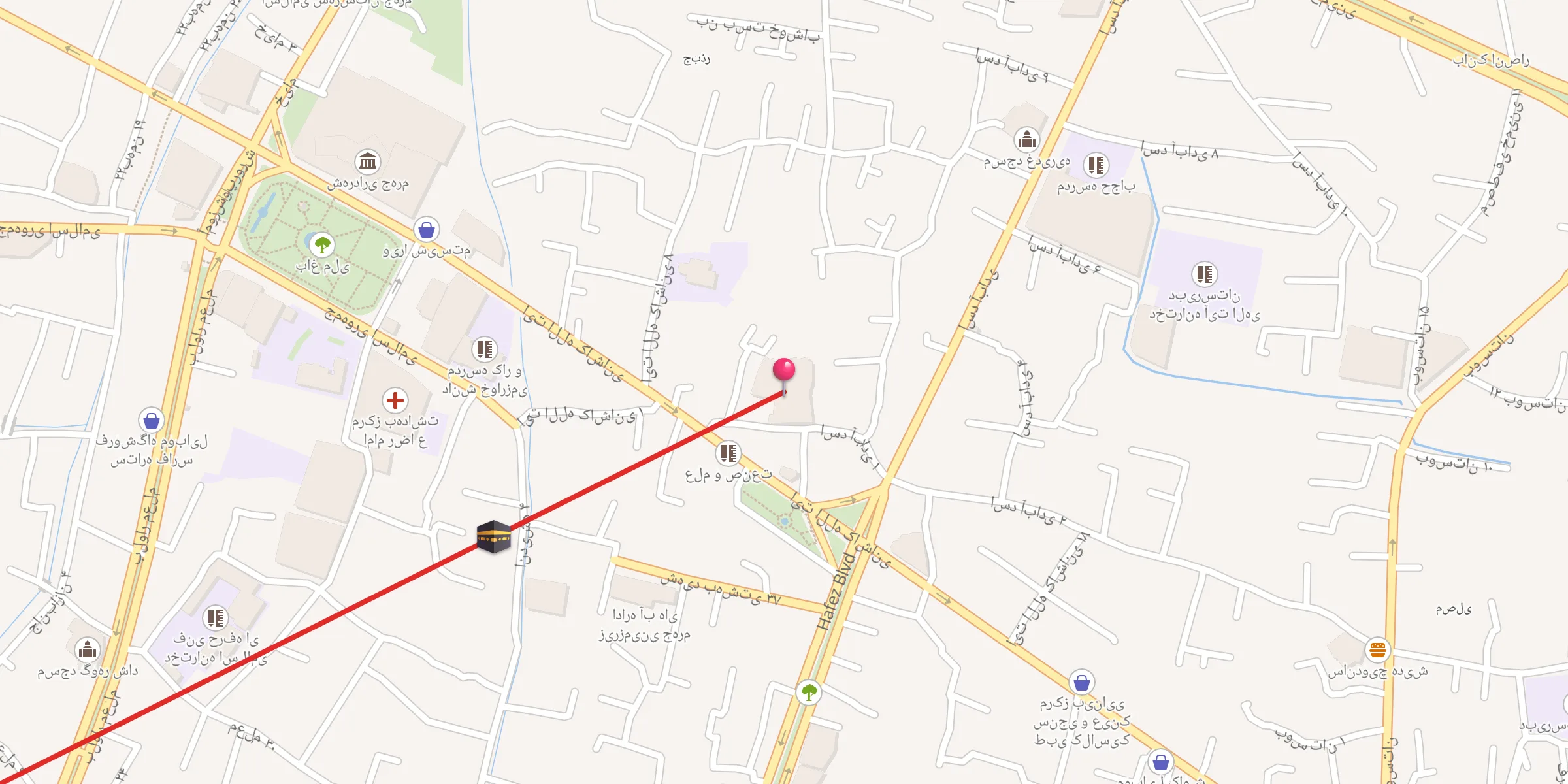 Carte de localisation : امامزاده محمد