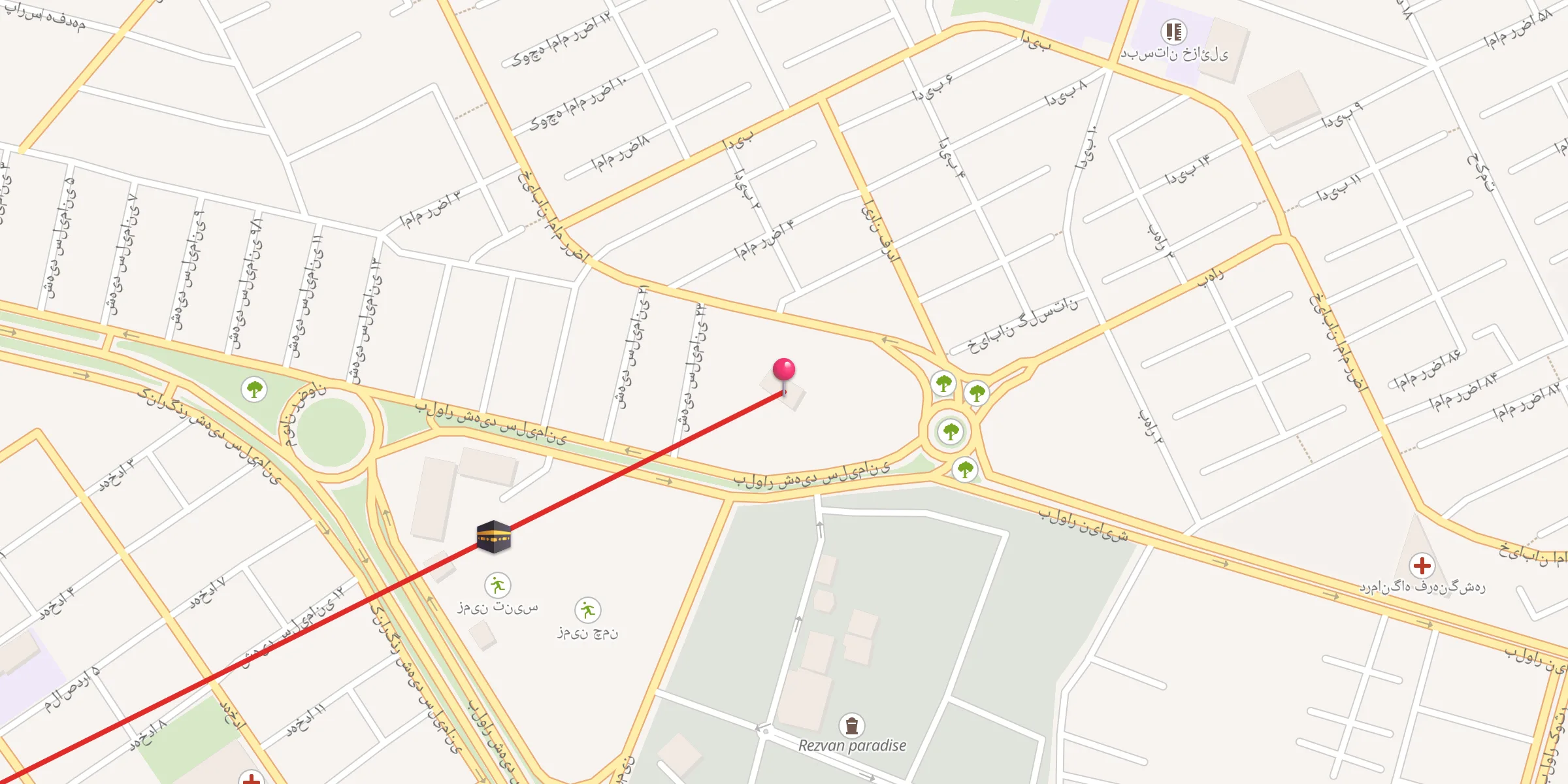 Carte de localisation : امامزاده شاه ابوالفضل