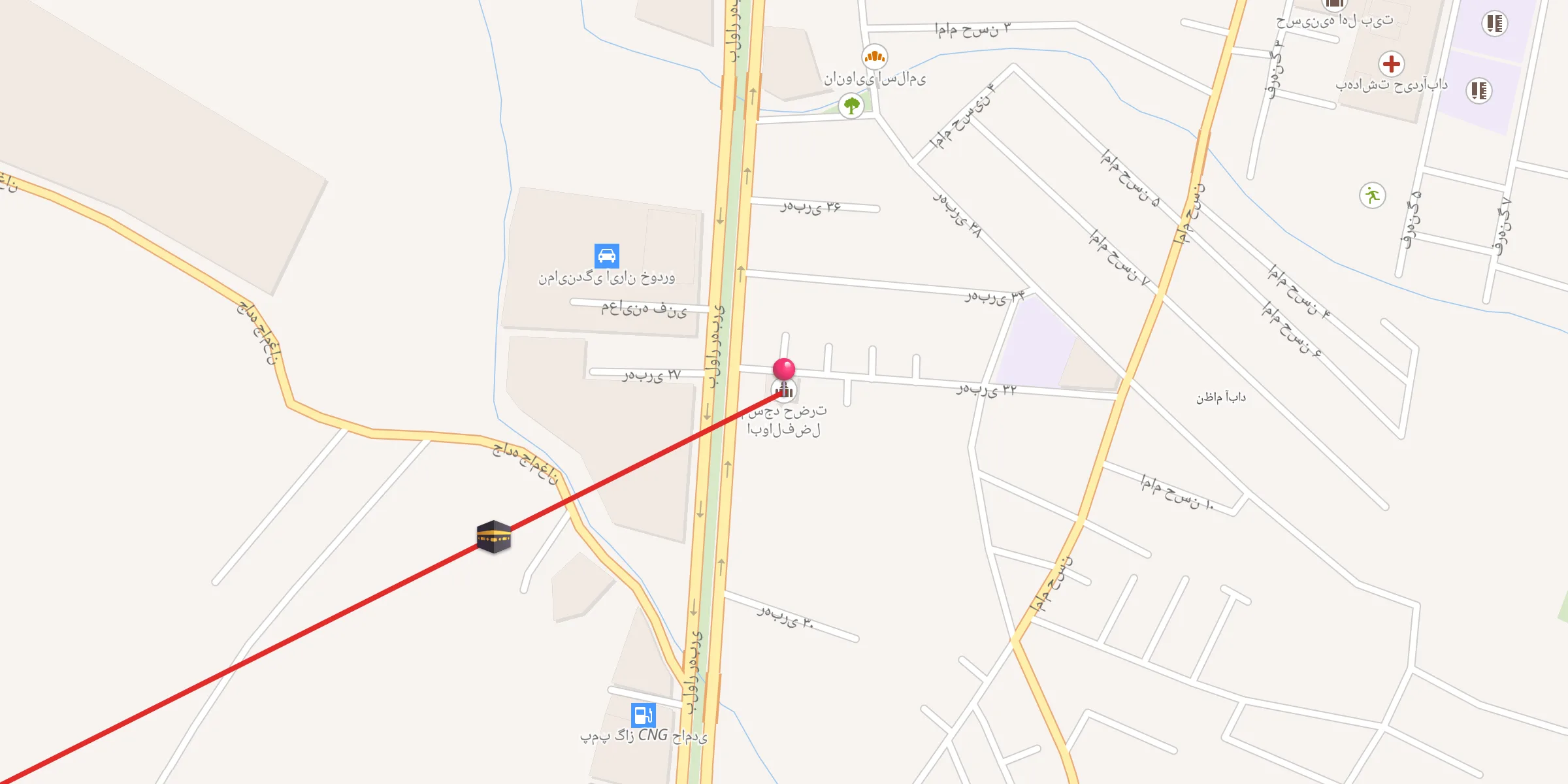 Carte de localisation : مسجد حضرت ابوالفضل