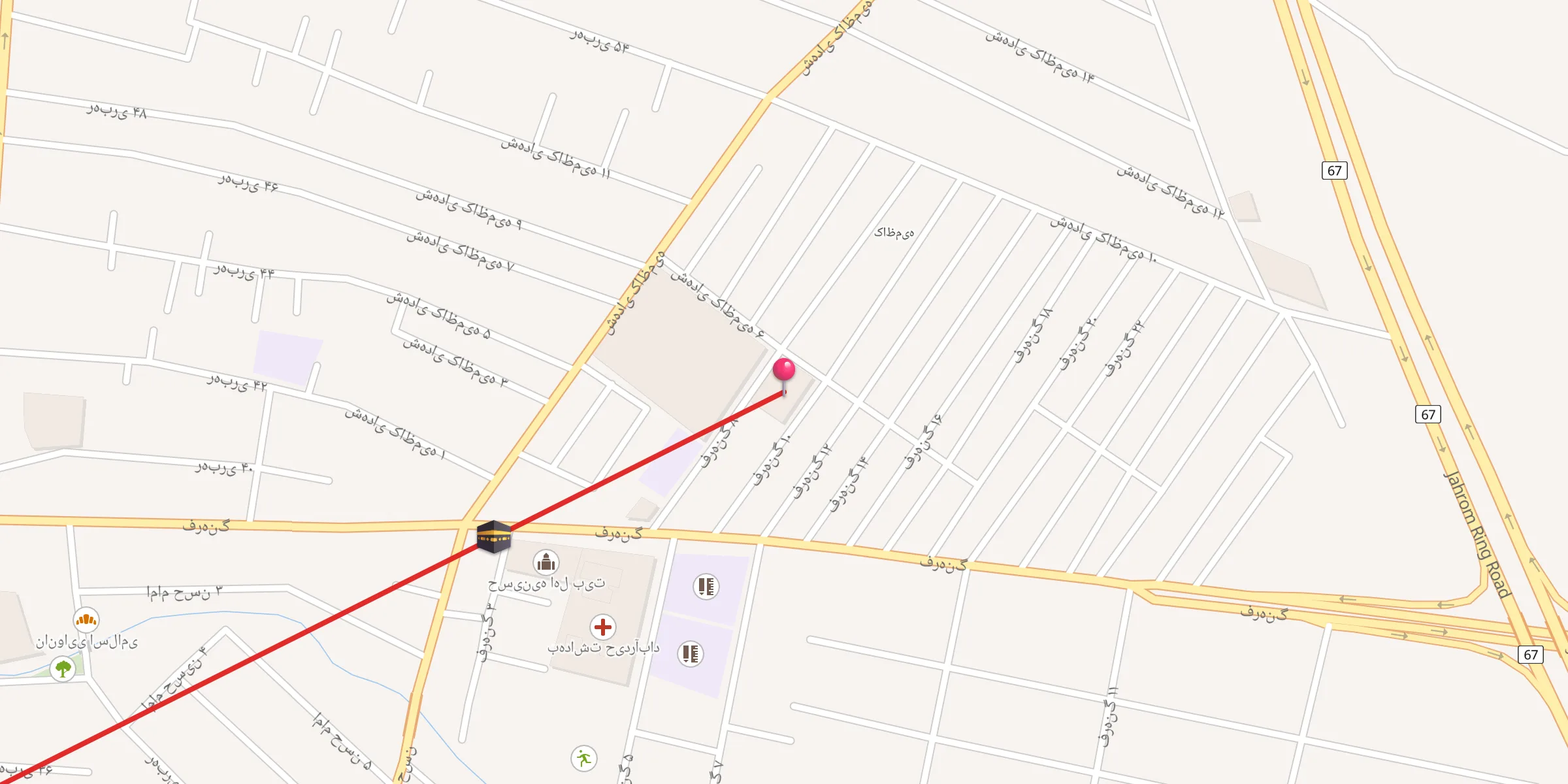 Carte de localisation : مسجد امام رضا