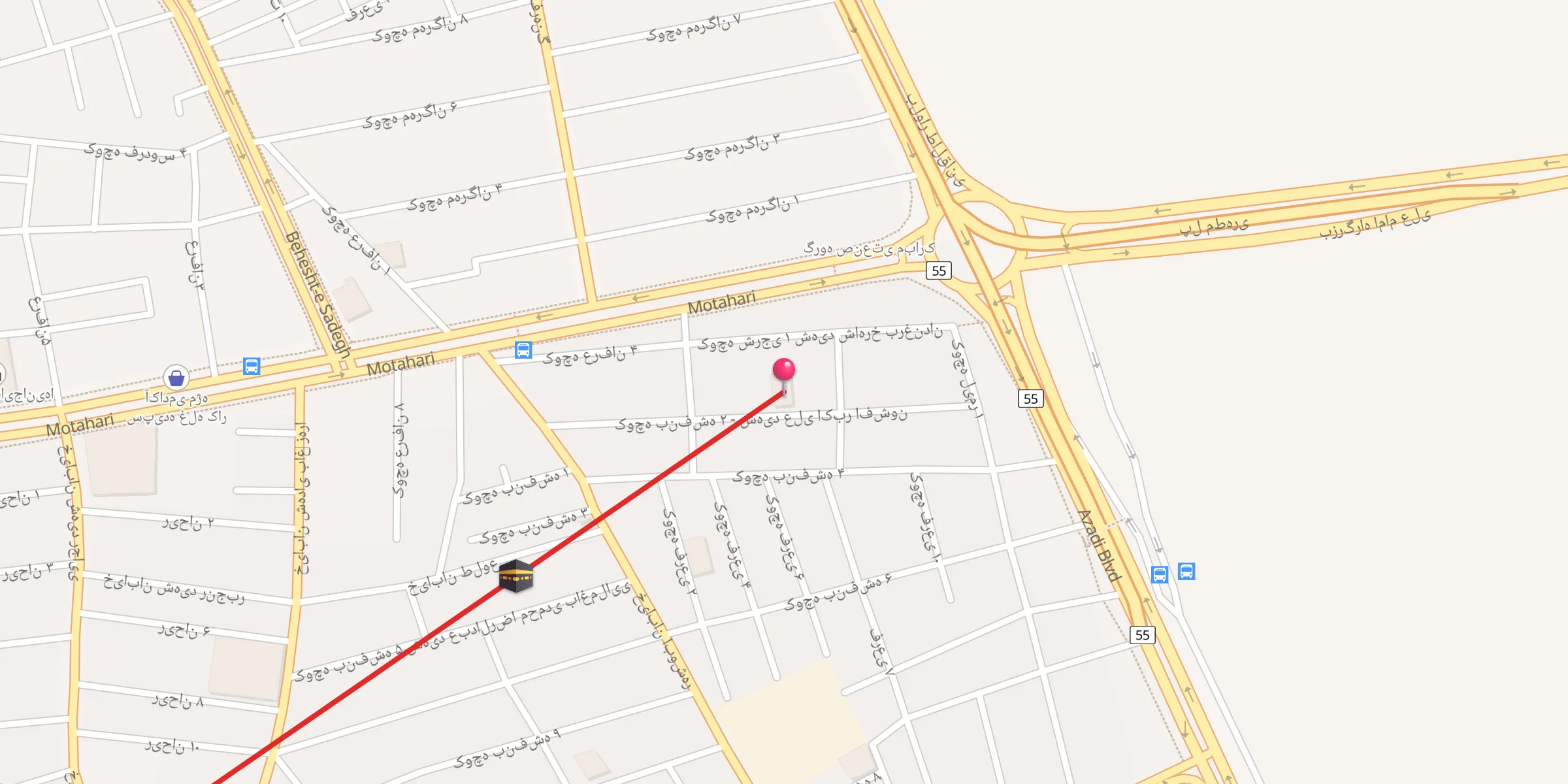 Carte de localisation : مسجد جواد الائمه