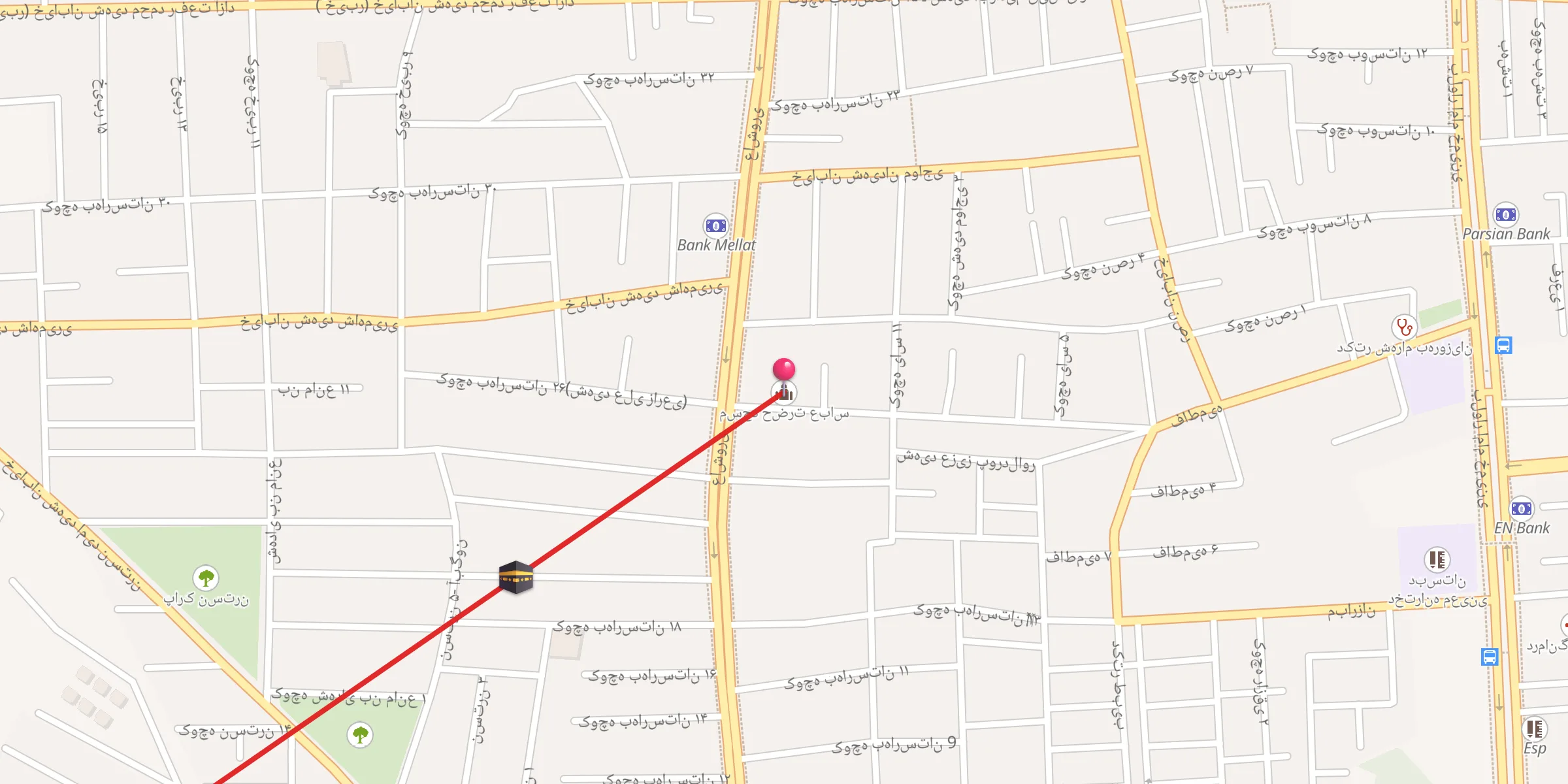 Carte de localisation : مسجد حضرت عباس