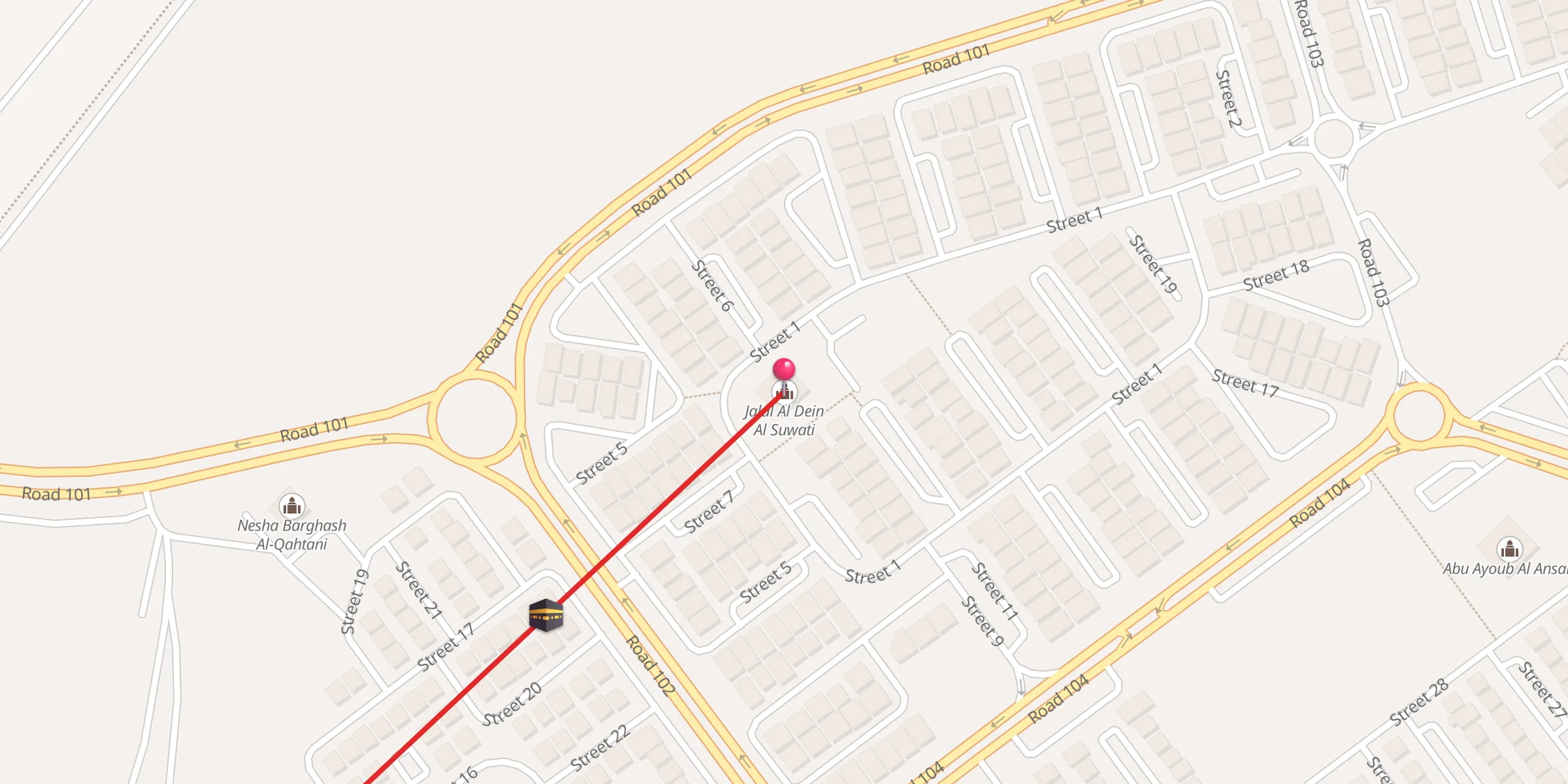 Carte de localisation : جلال الدين السيوطي
