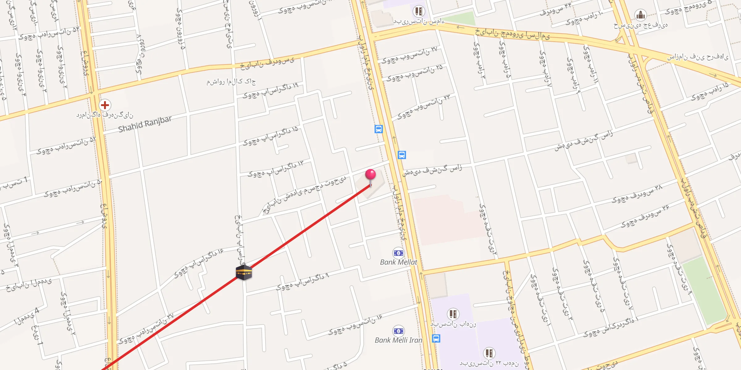 Carte de localisation : مسجد توحید