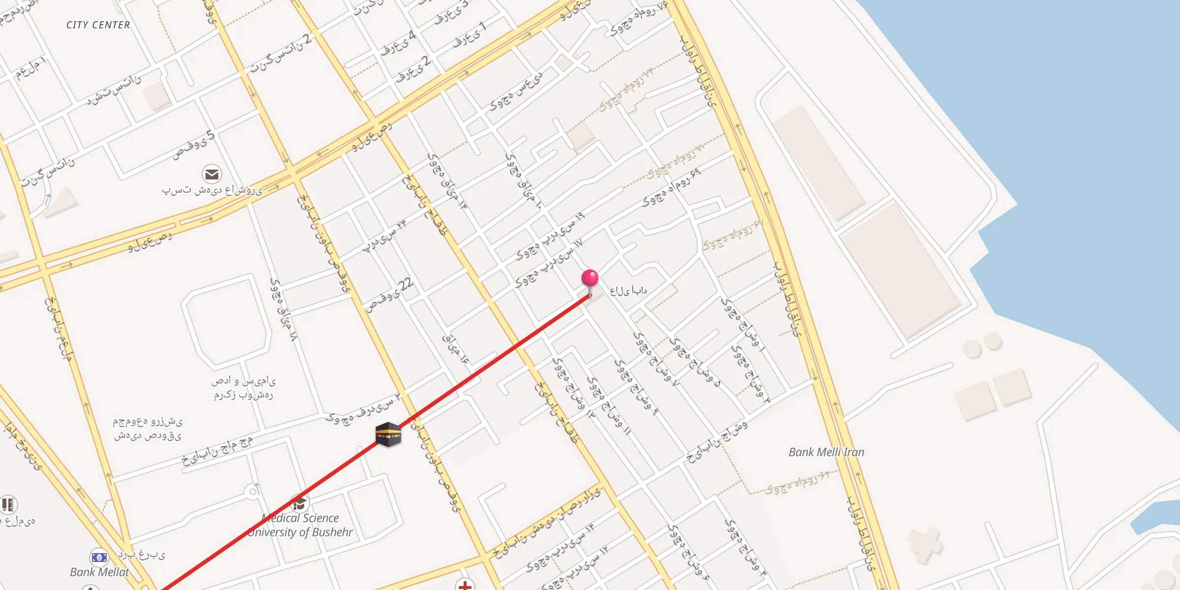 Carte de localisation : مسجد امام حسن مجتبی کوی جبری
