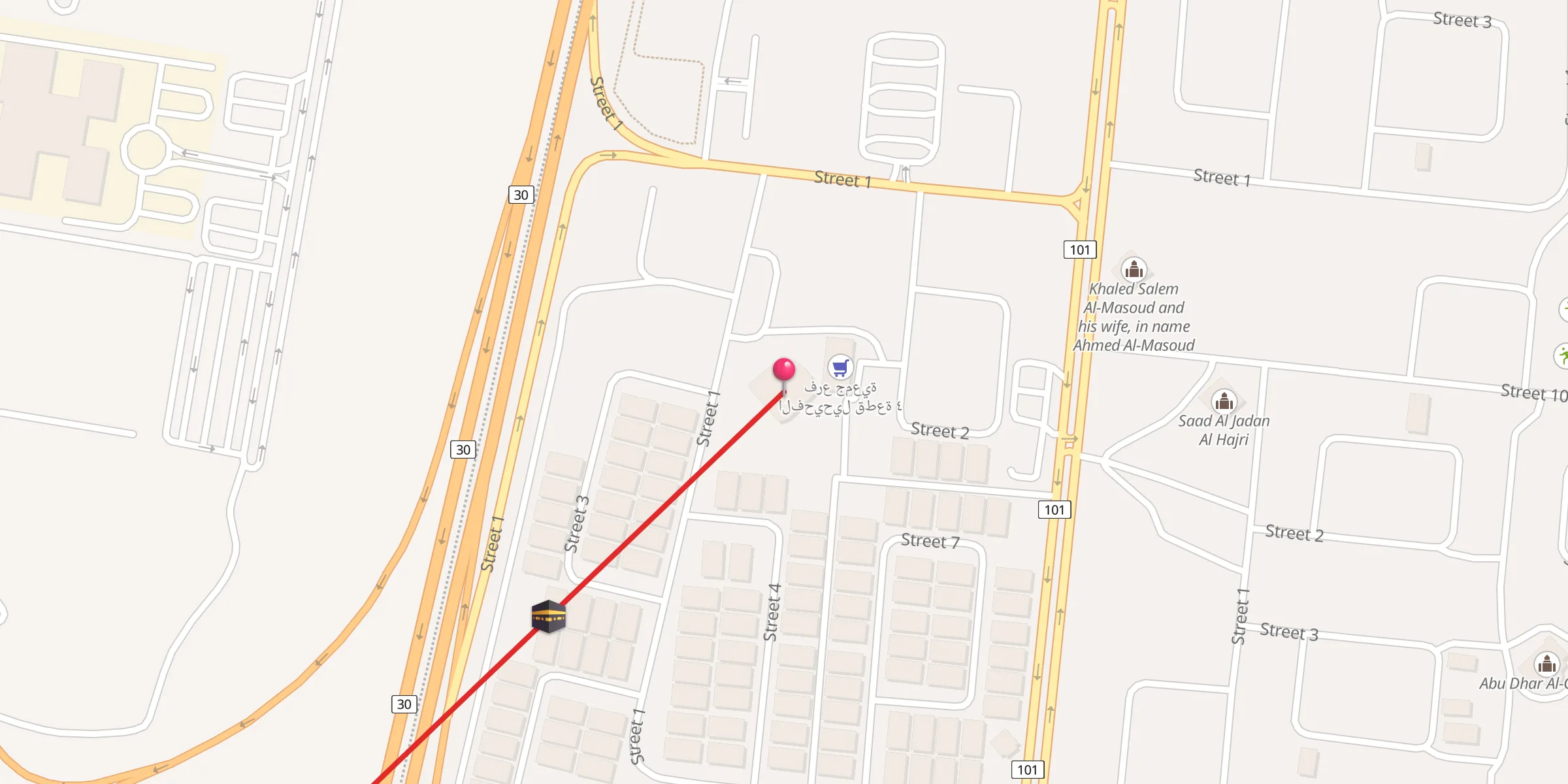 Carte de localisation : خباب بن الأرت