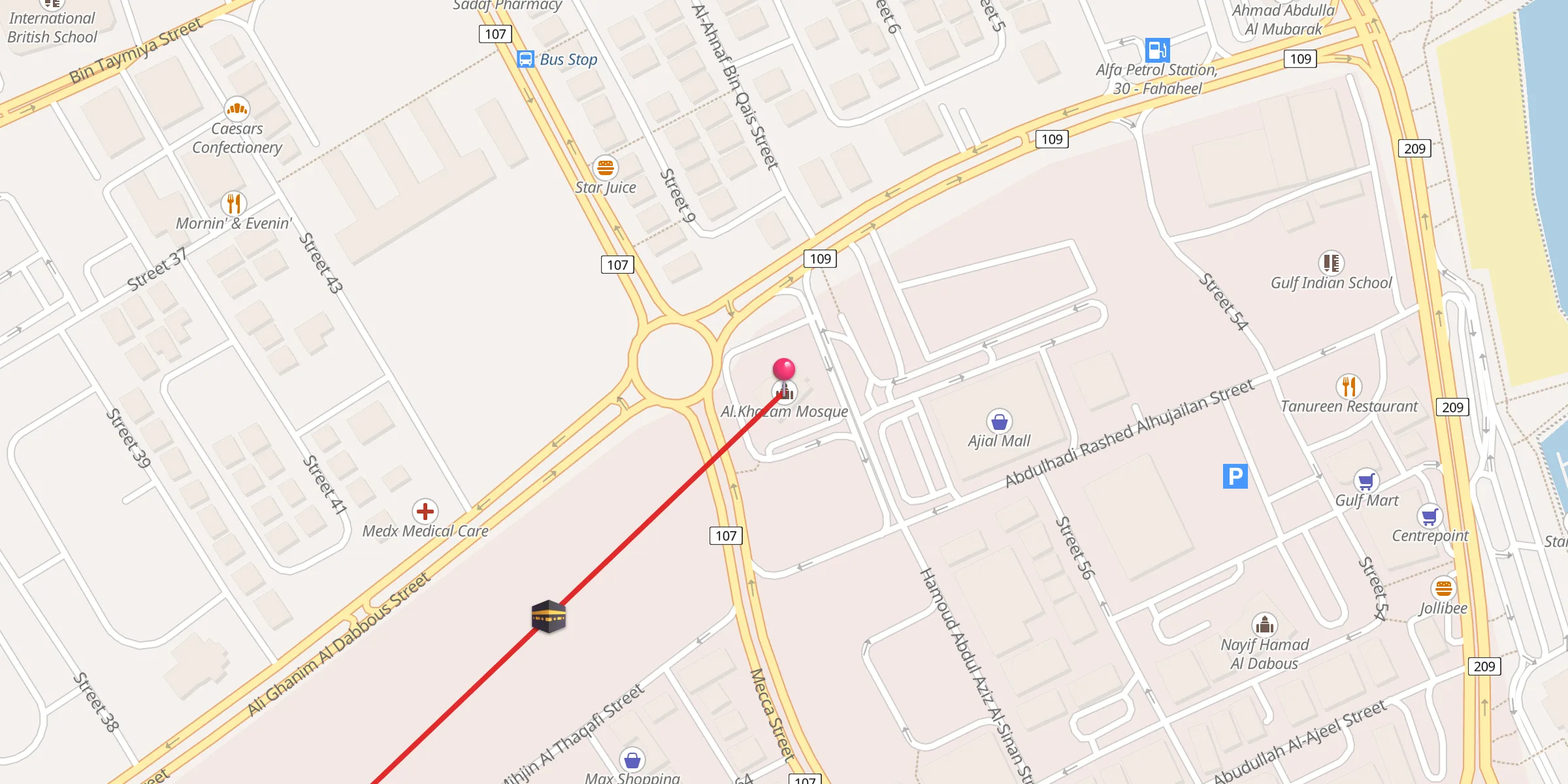 Carte de localisation : Al.Khazam Mosque