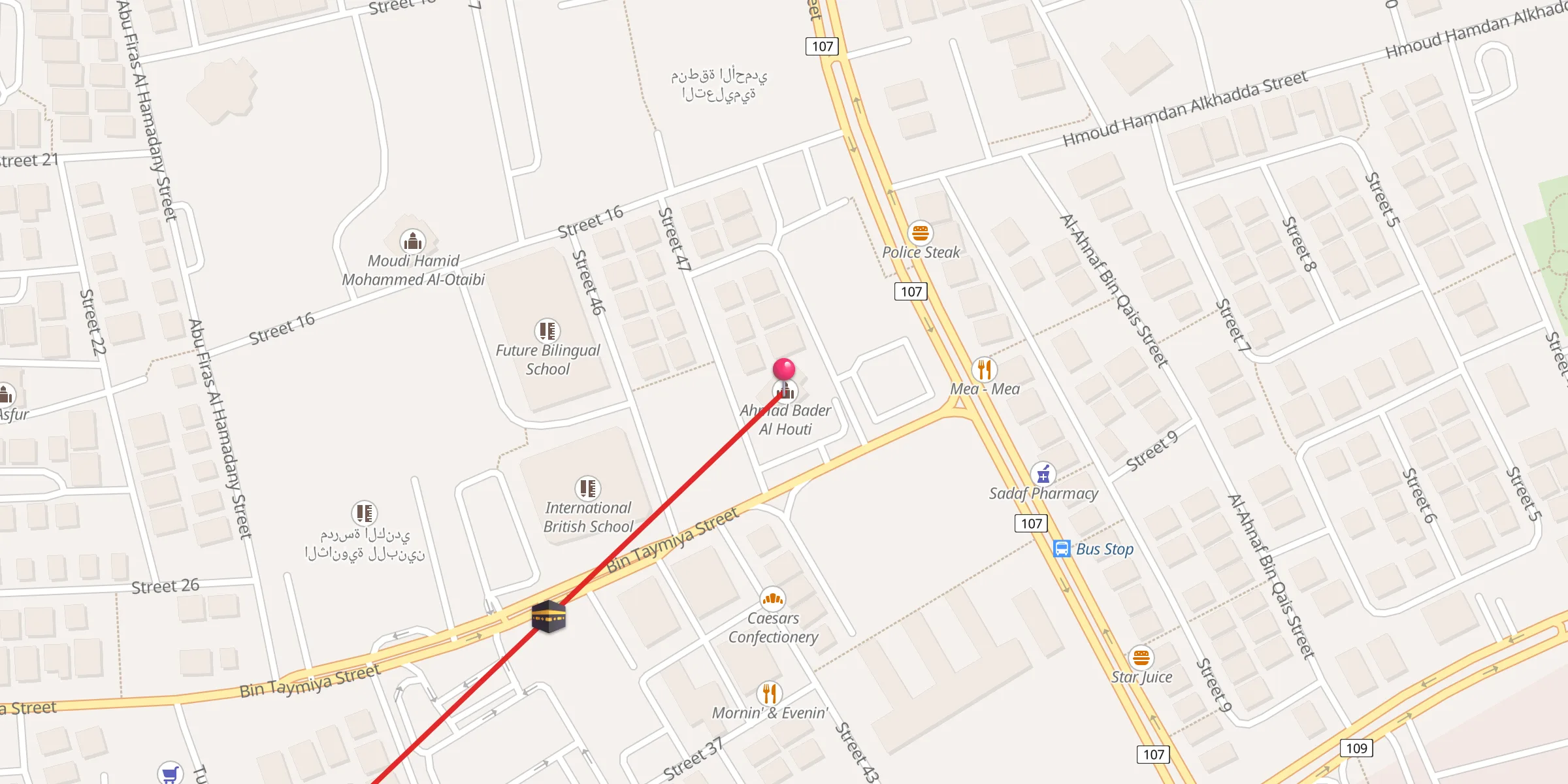 Carte de localisation : احمد بدر الحوطي