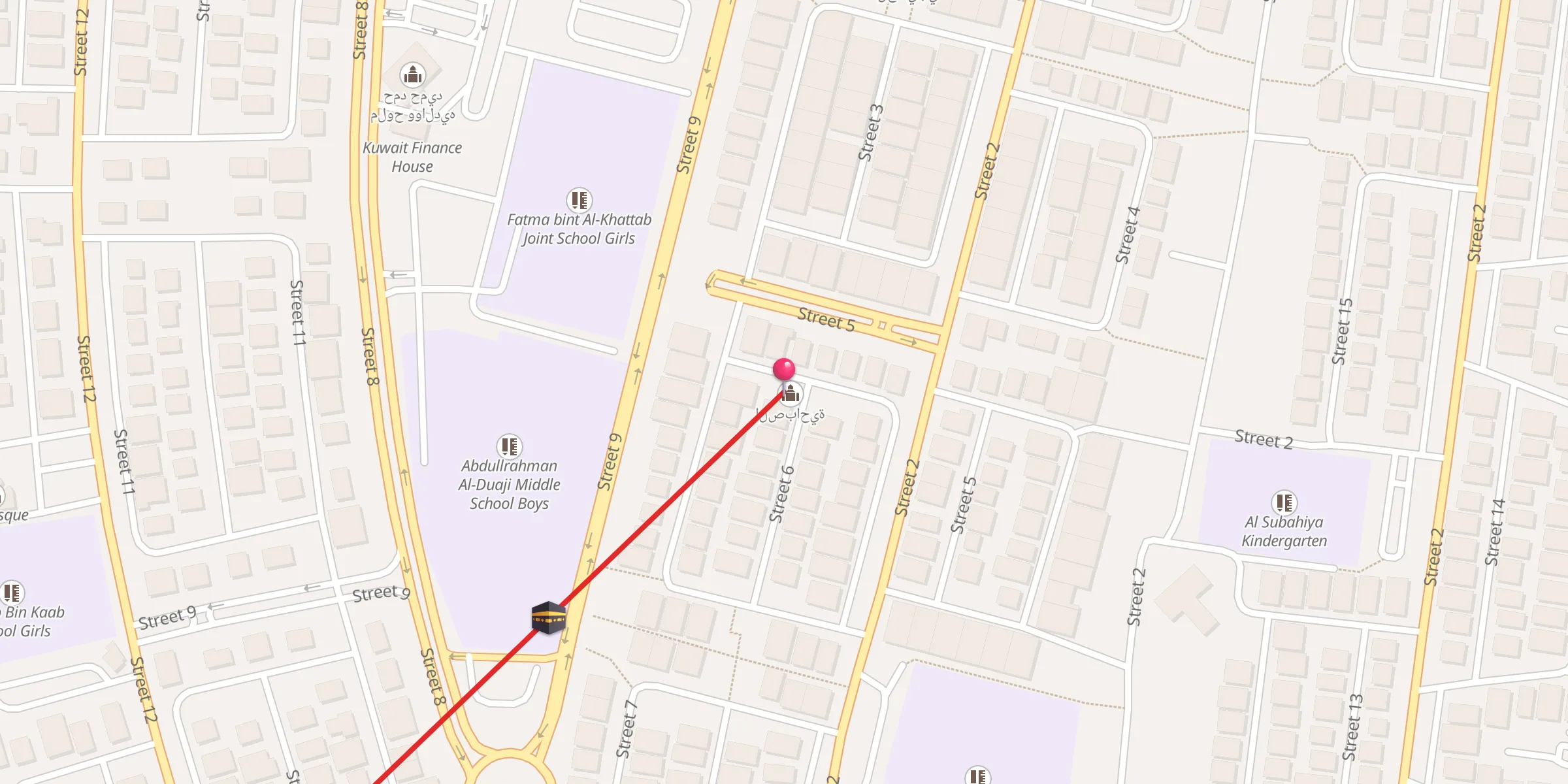 Carte de localisation : الصباحية