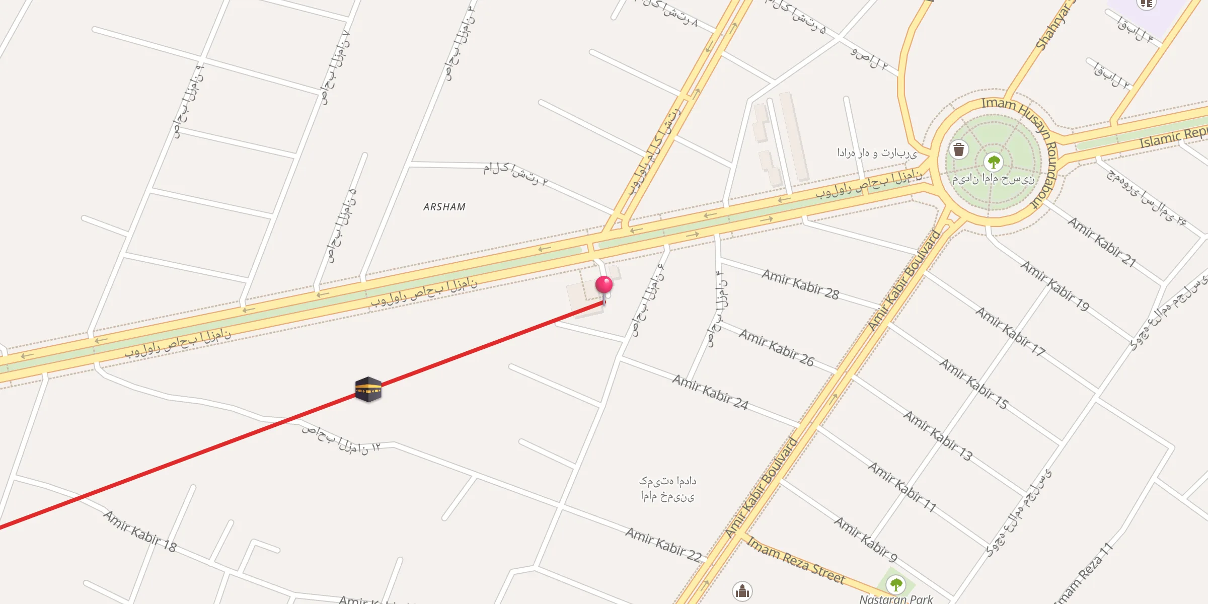 Carte de localisation : مهدیه صاحب الزمان