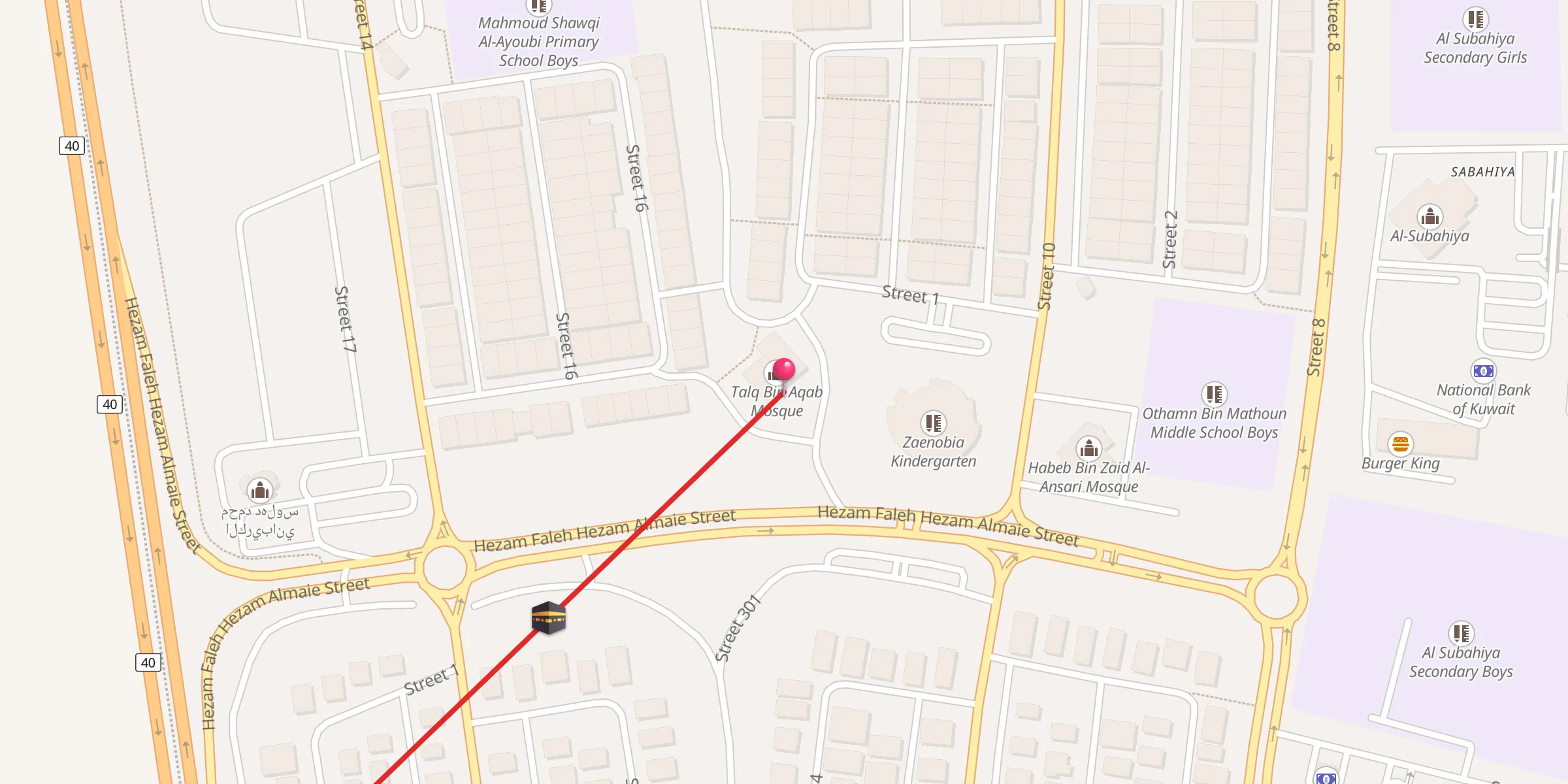 Carte de localisation : طلق عقاب