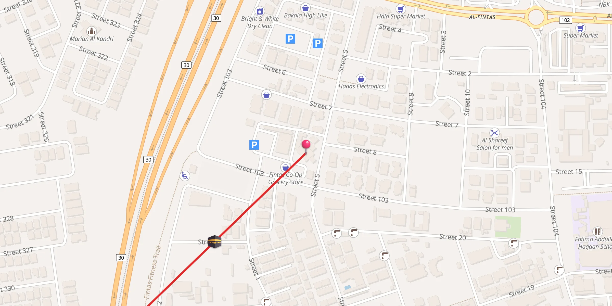 Carte de localisation : خلف راشد الحربي