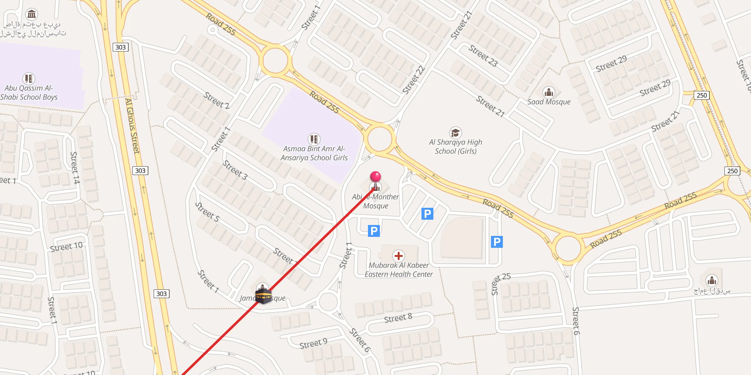 Carte de localisation : الإمام ابن المنذر