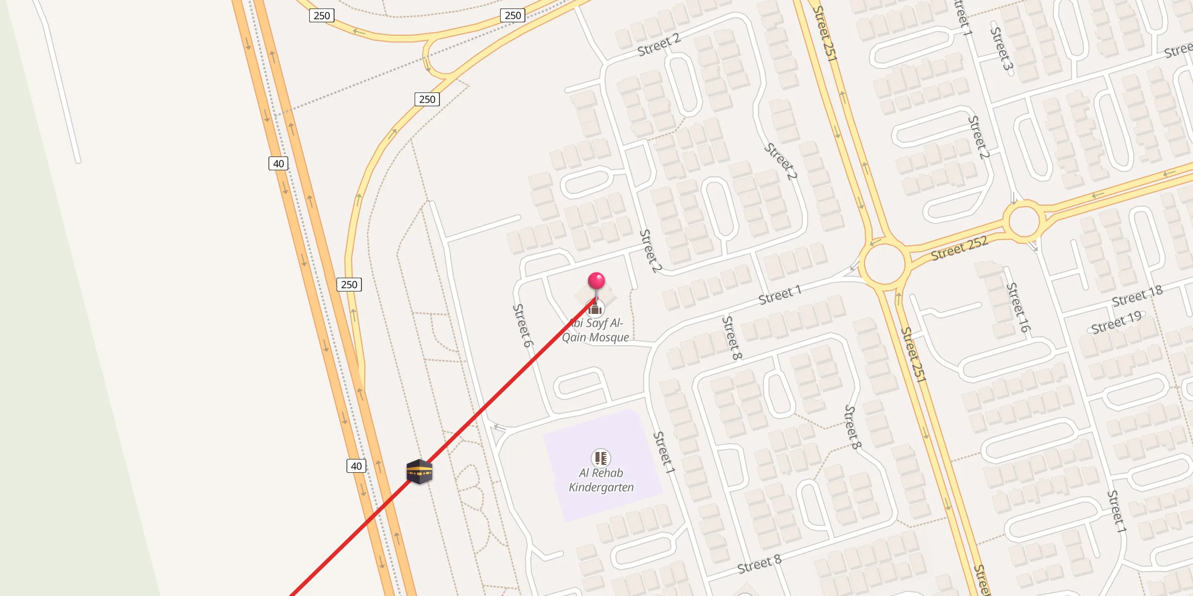 Carte de localisation : أبي سيف القين