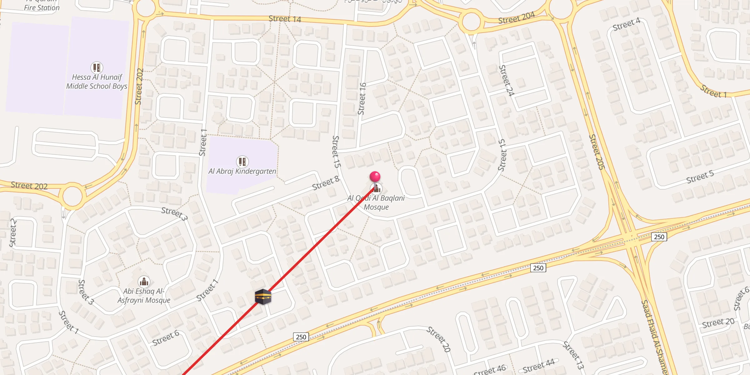 Carte de localisation : القاضي الباقلاني